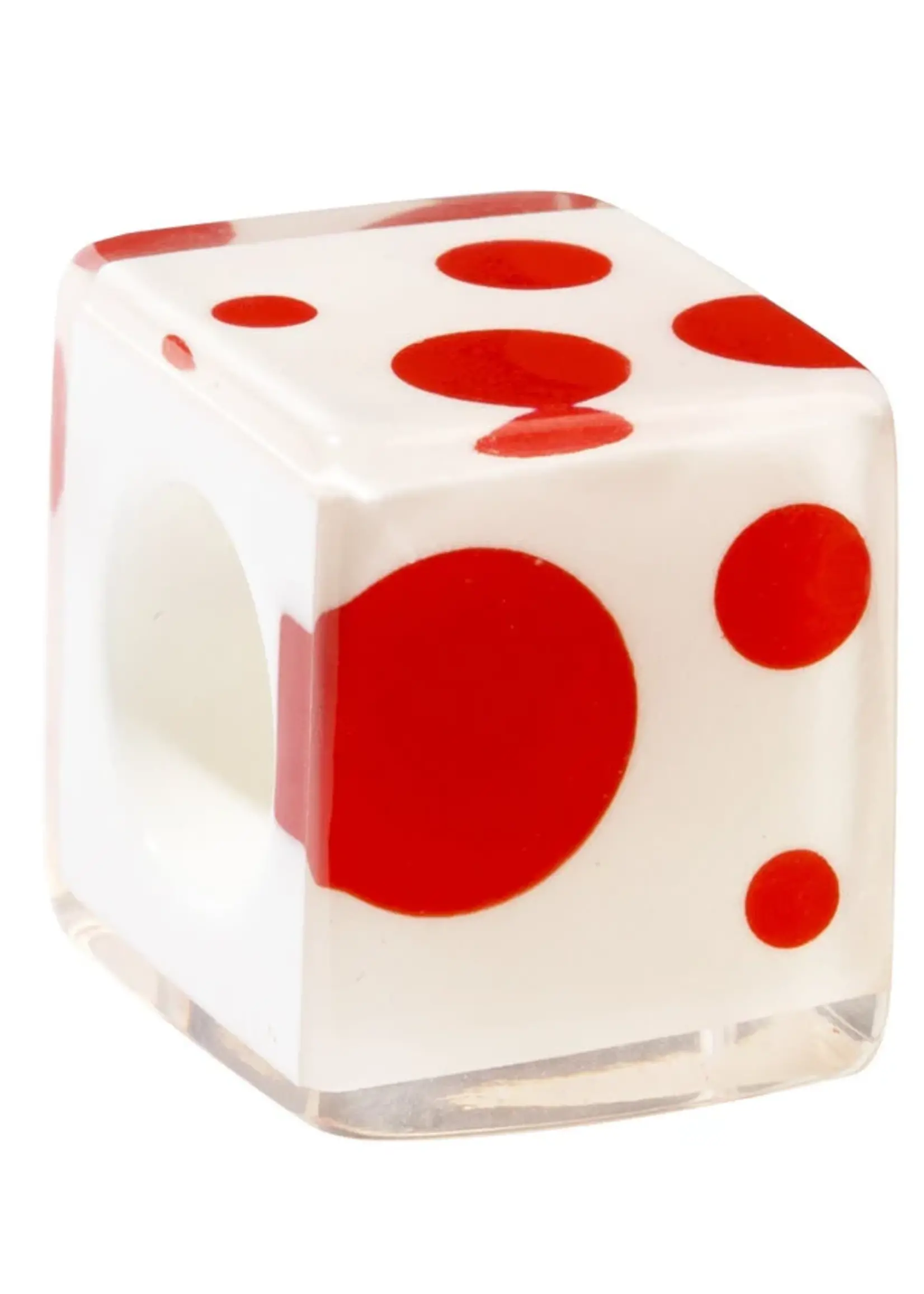 ZSIZKA BLISS by ZSISKA - MUSEE- White and red polka dot cube