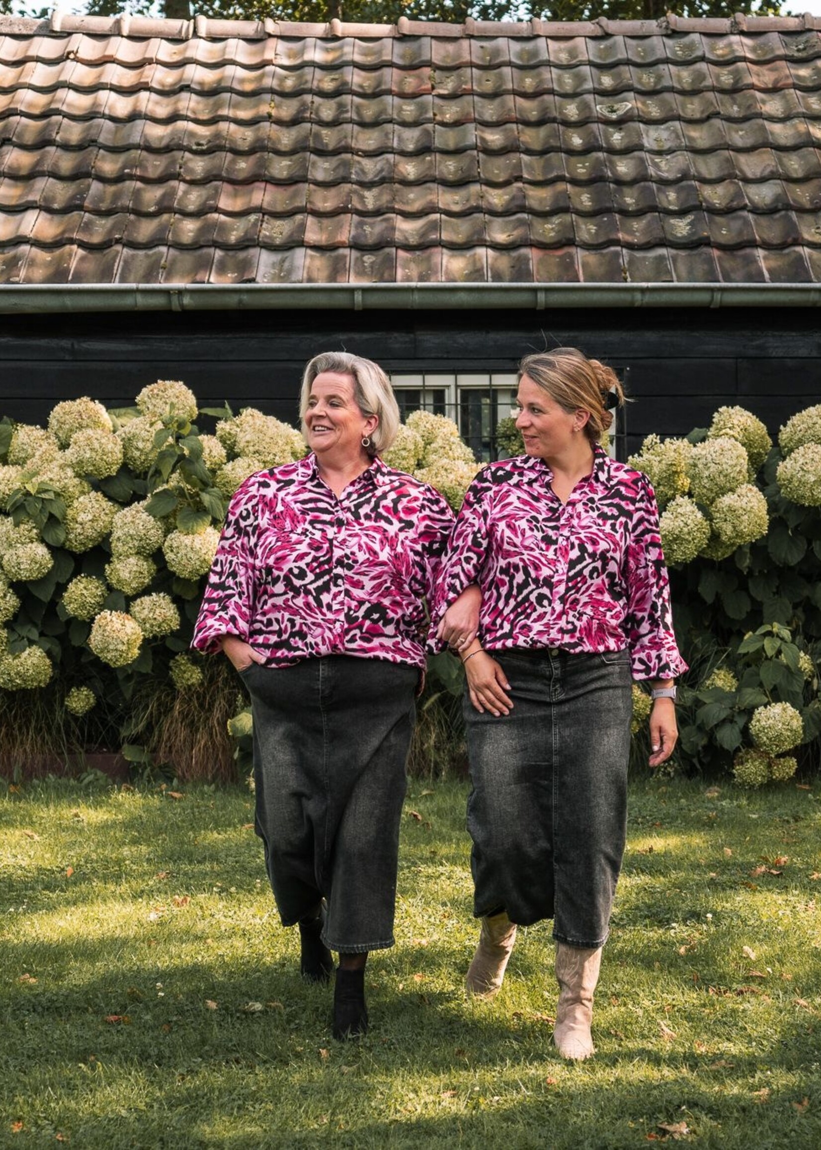 Exxcellent Amy rok Denim Dark Grey Maat 54