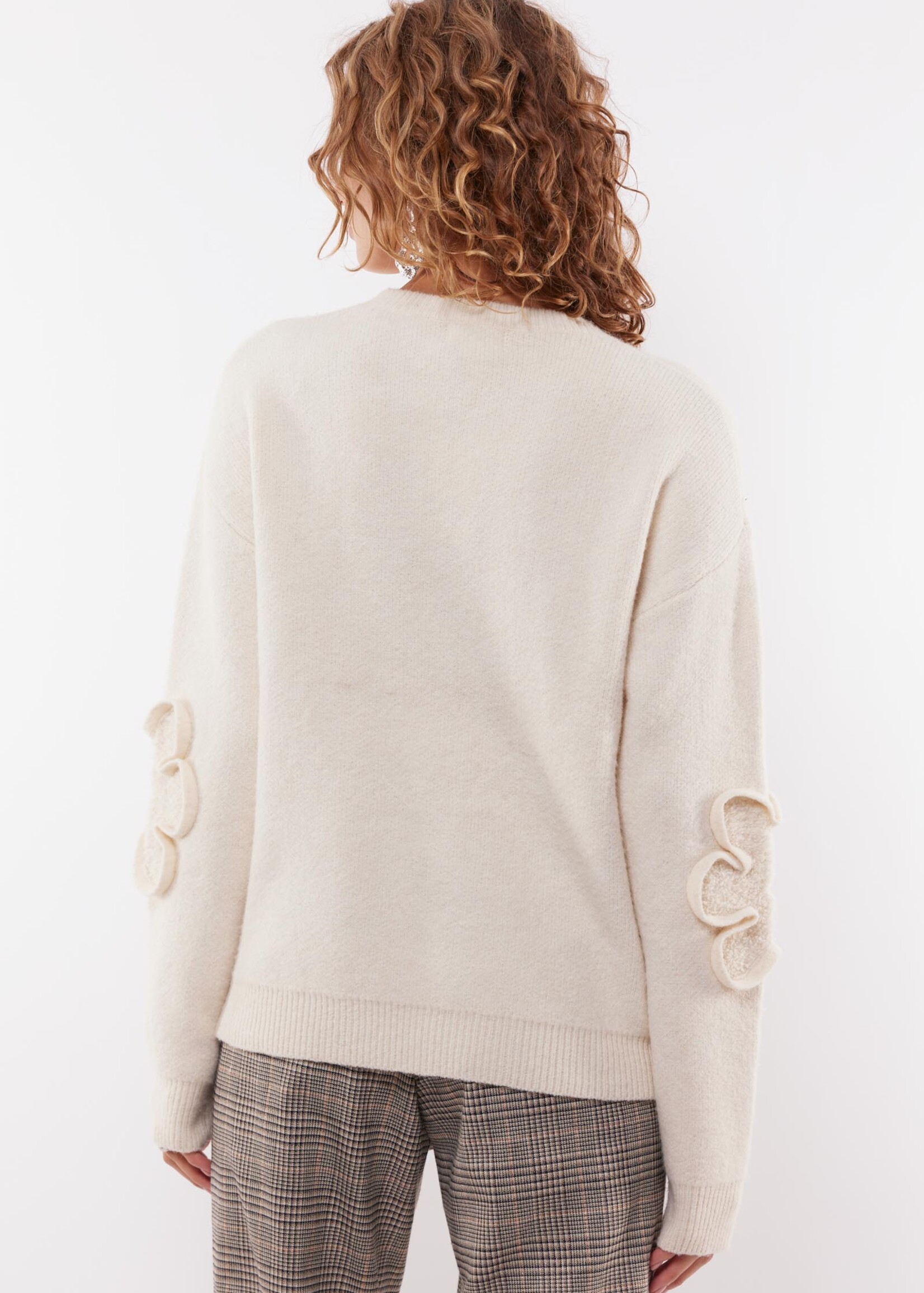 C&S The Label Dinja Knit Sweater Wool White