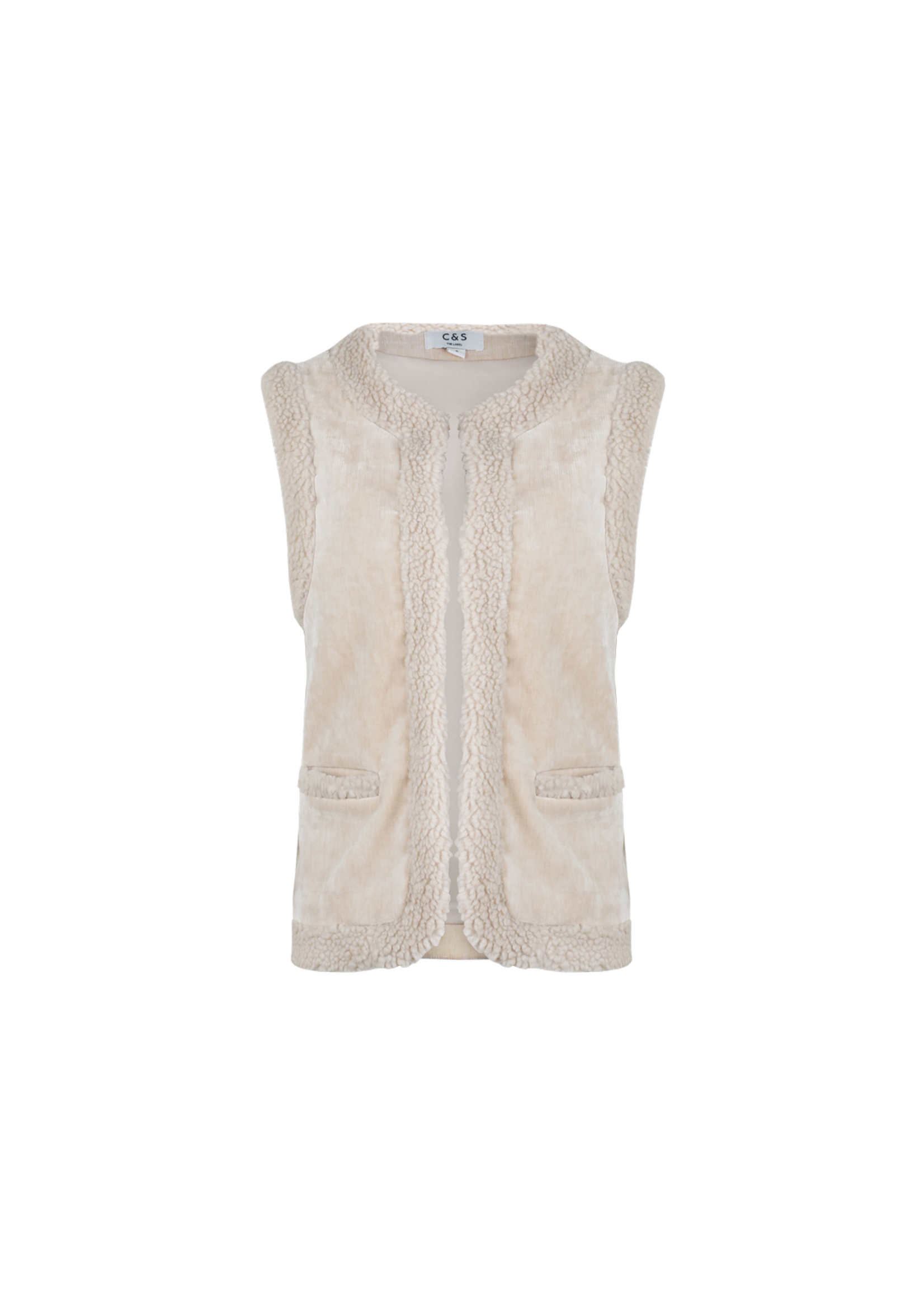 C&S The Label Doreen Gilet Sand