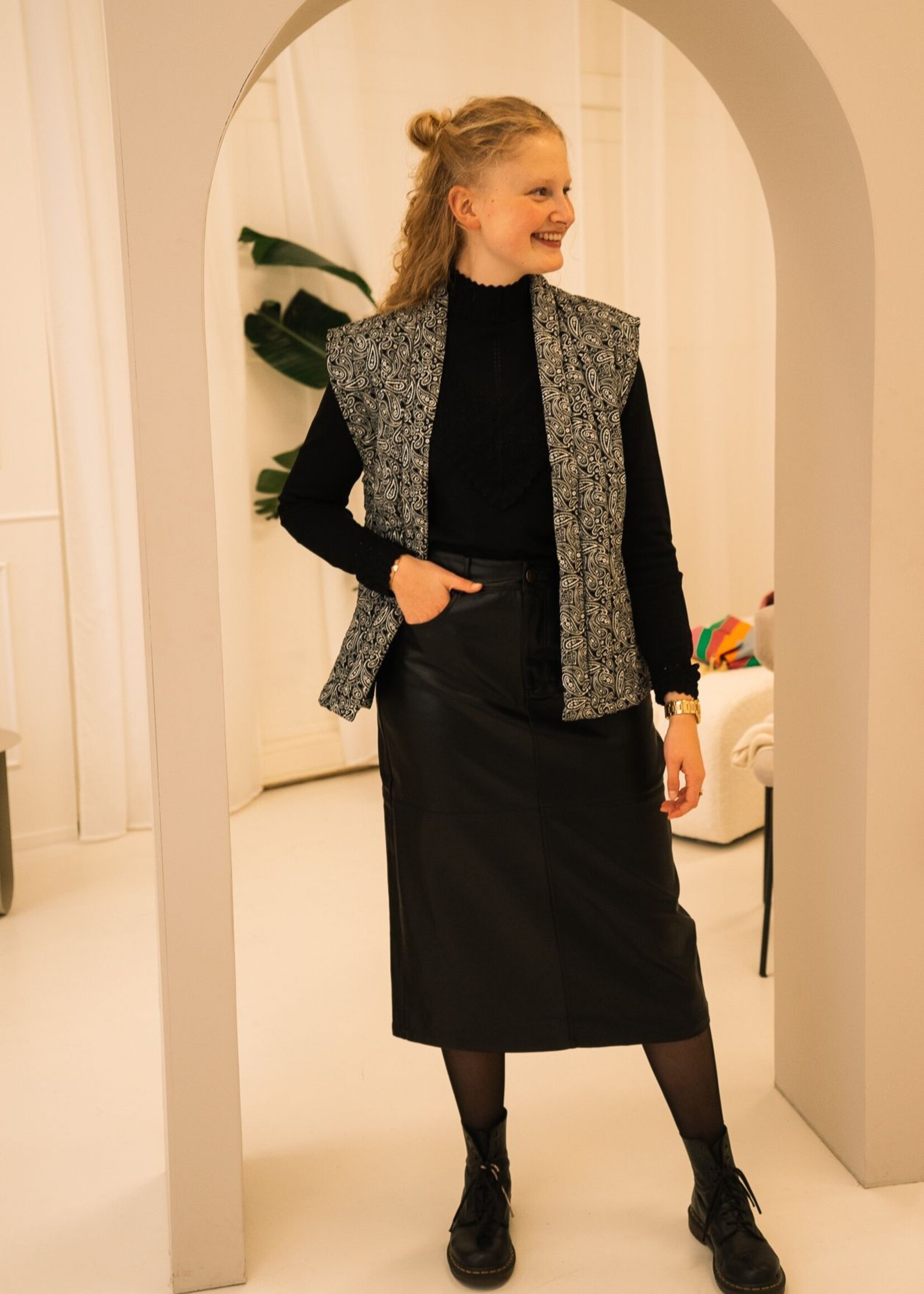 FLURESK Jasmin trui Black Maat 44