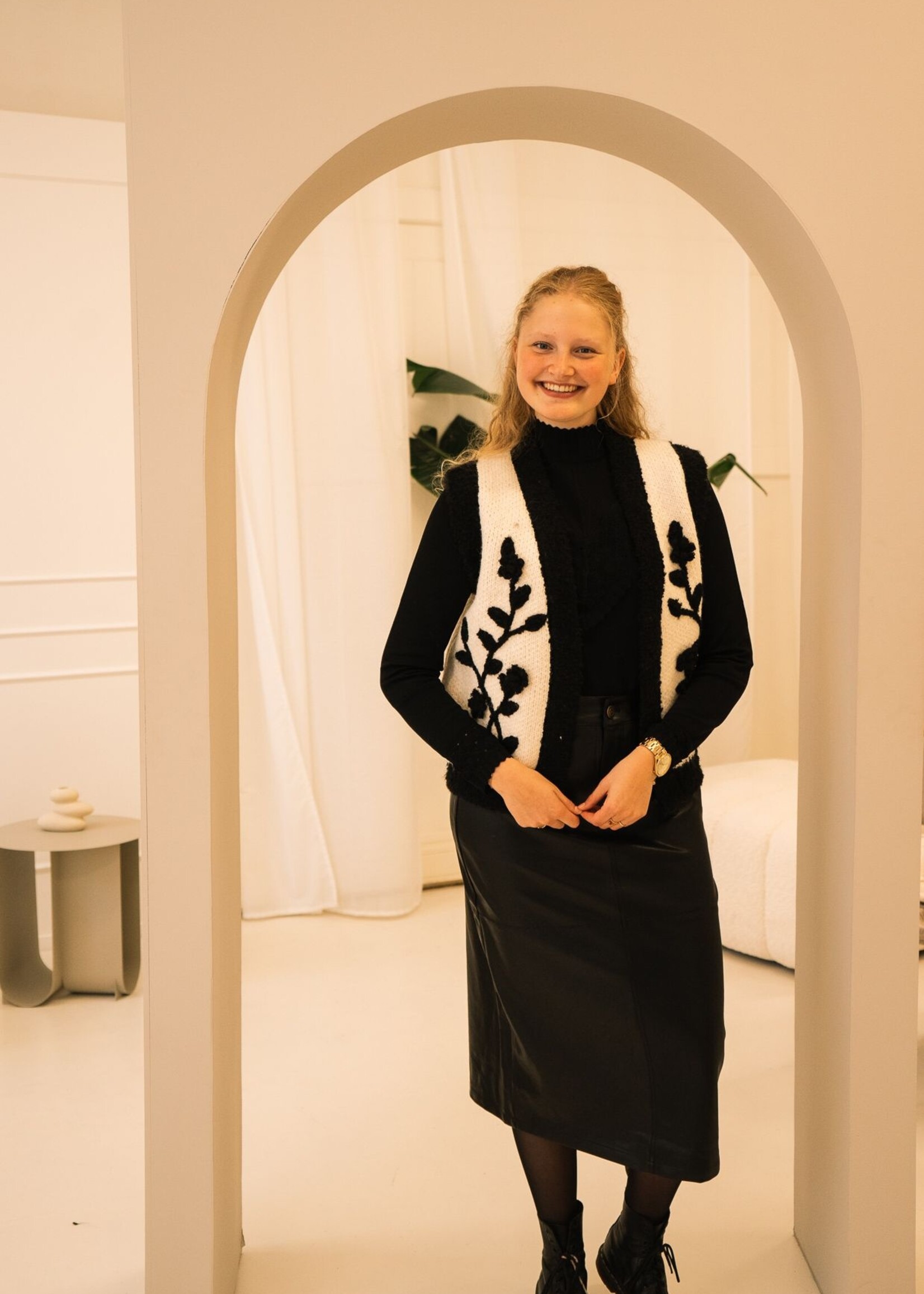 FLURESK Jasmin trui Black Maat 44