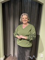 Exxcellent Leslie top Forest Green