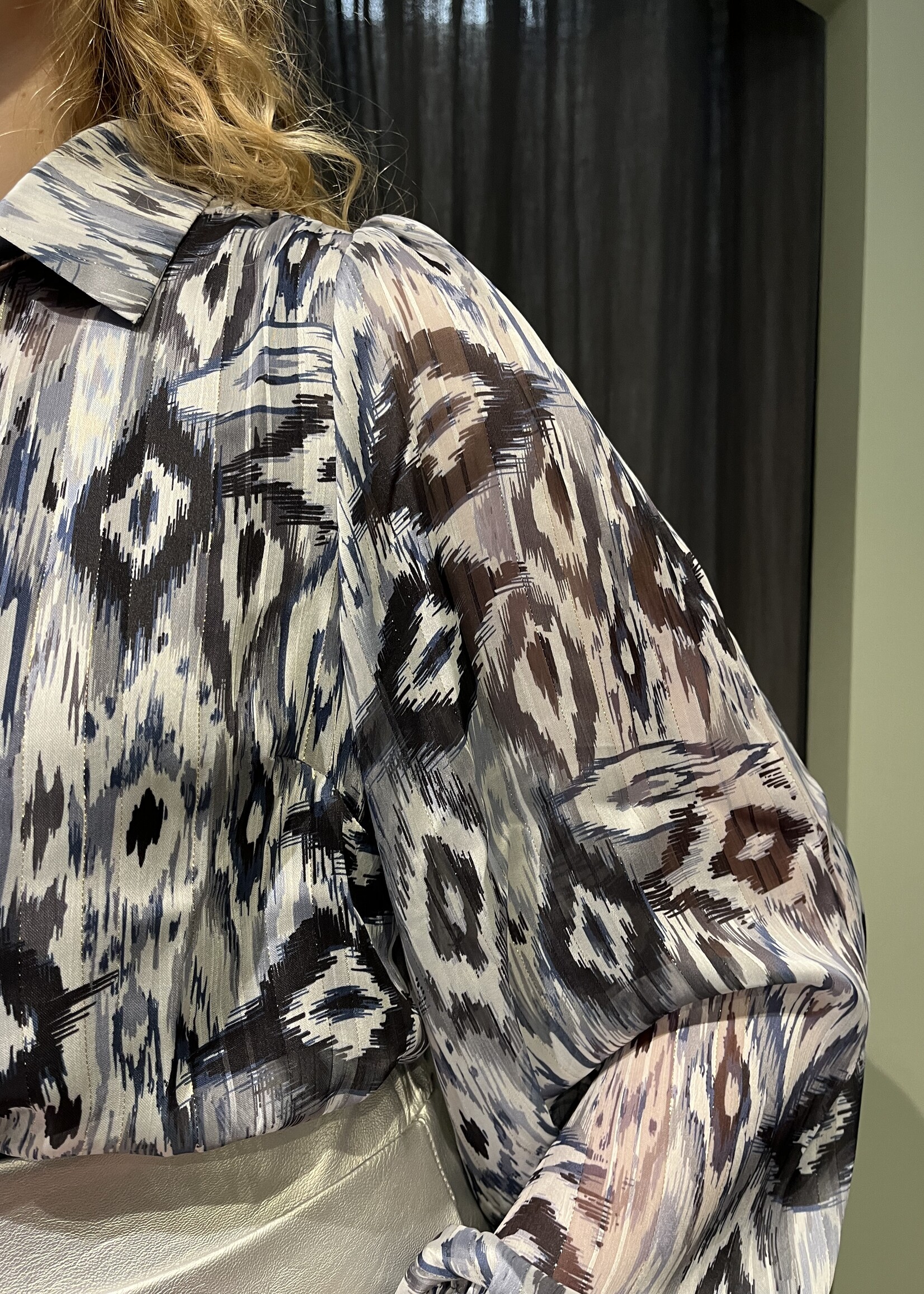 C&S The Label Fenne blouse Deep Sea