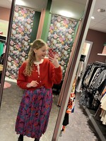 Maddie vestje gebreid Rood