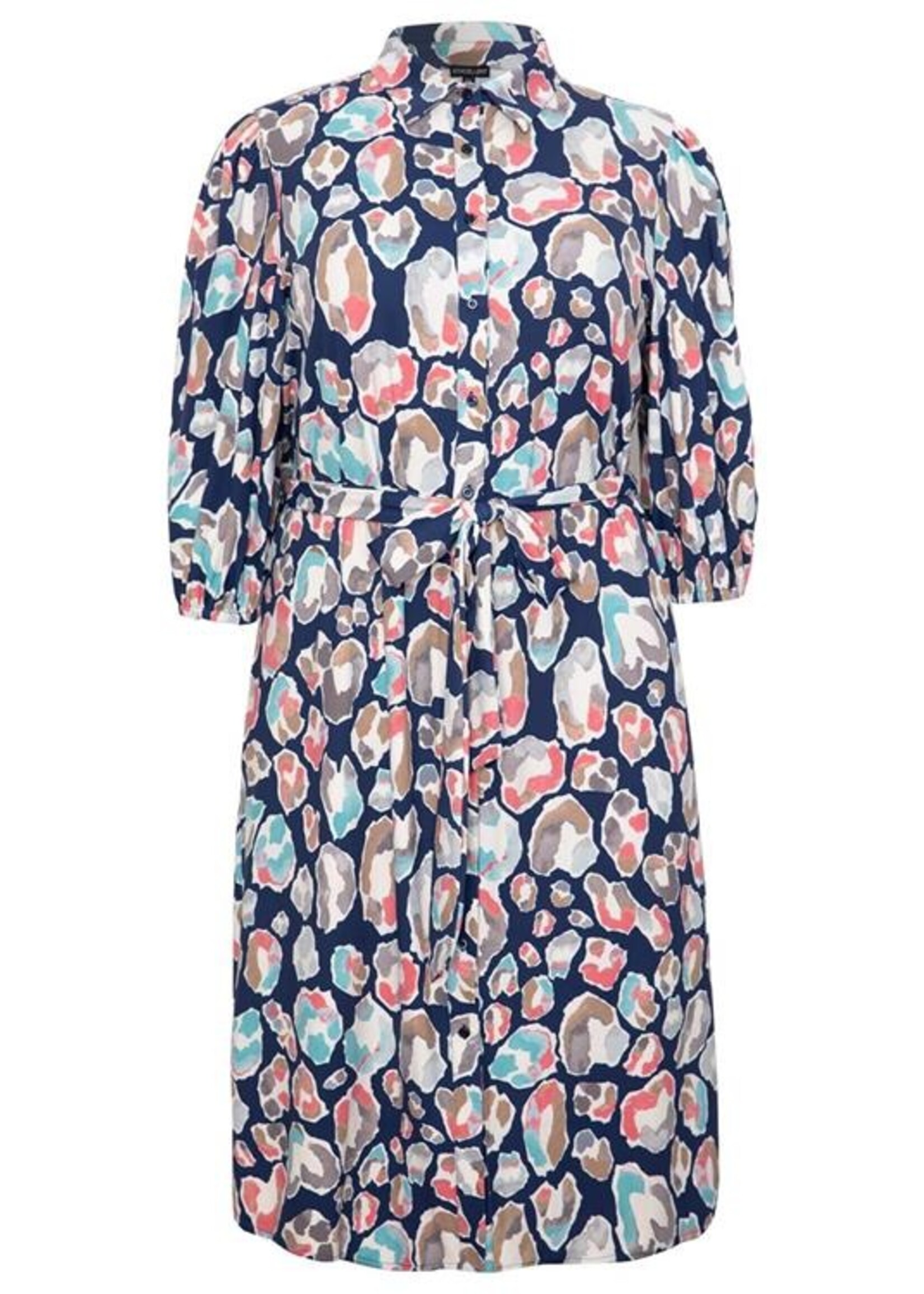 Exxcellent Cheyenne Dress Navy Blue Maat 46