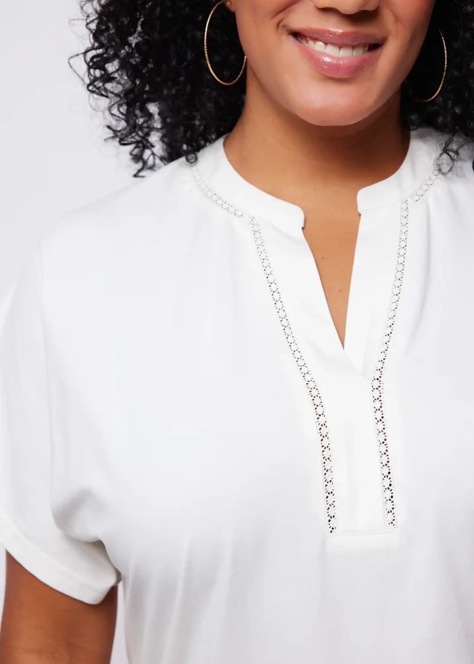 Exxcellent Everly Top Offwhite Maat 44