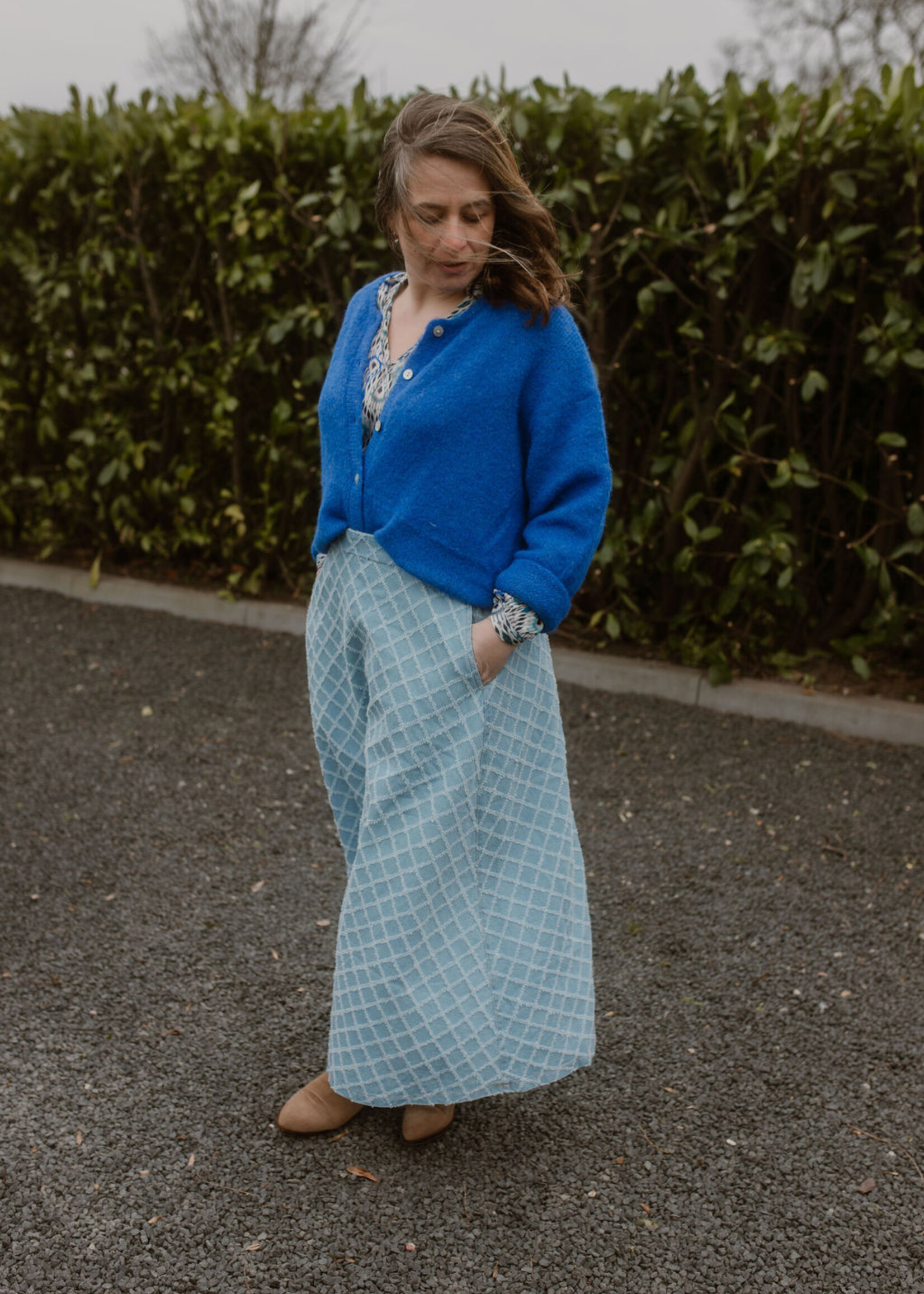 Blouse Naomi Blue Maat L en XL