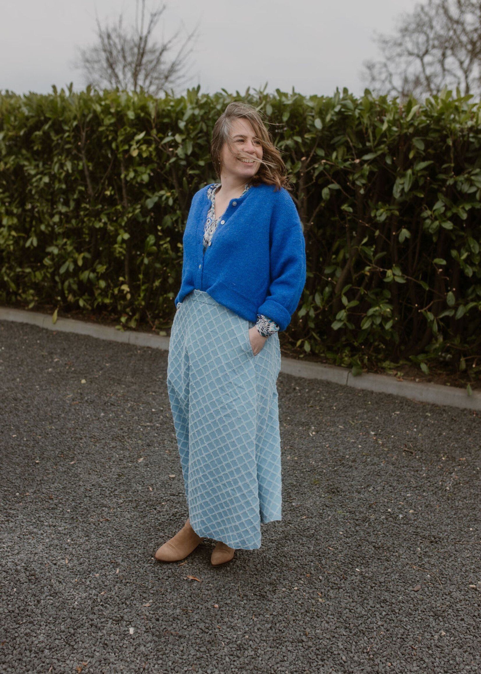 Blouse Naomi Blue Maat L en XL