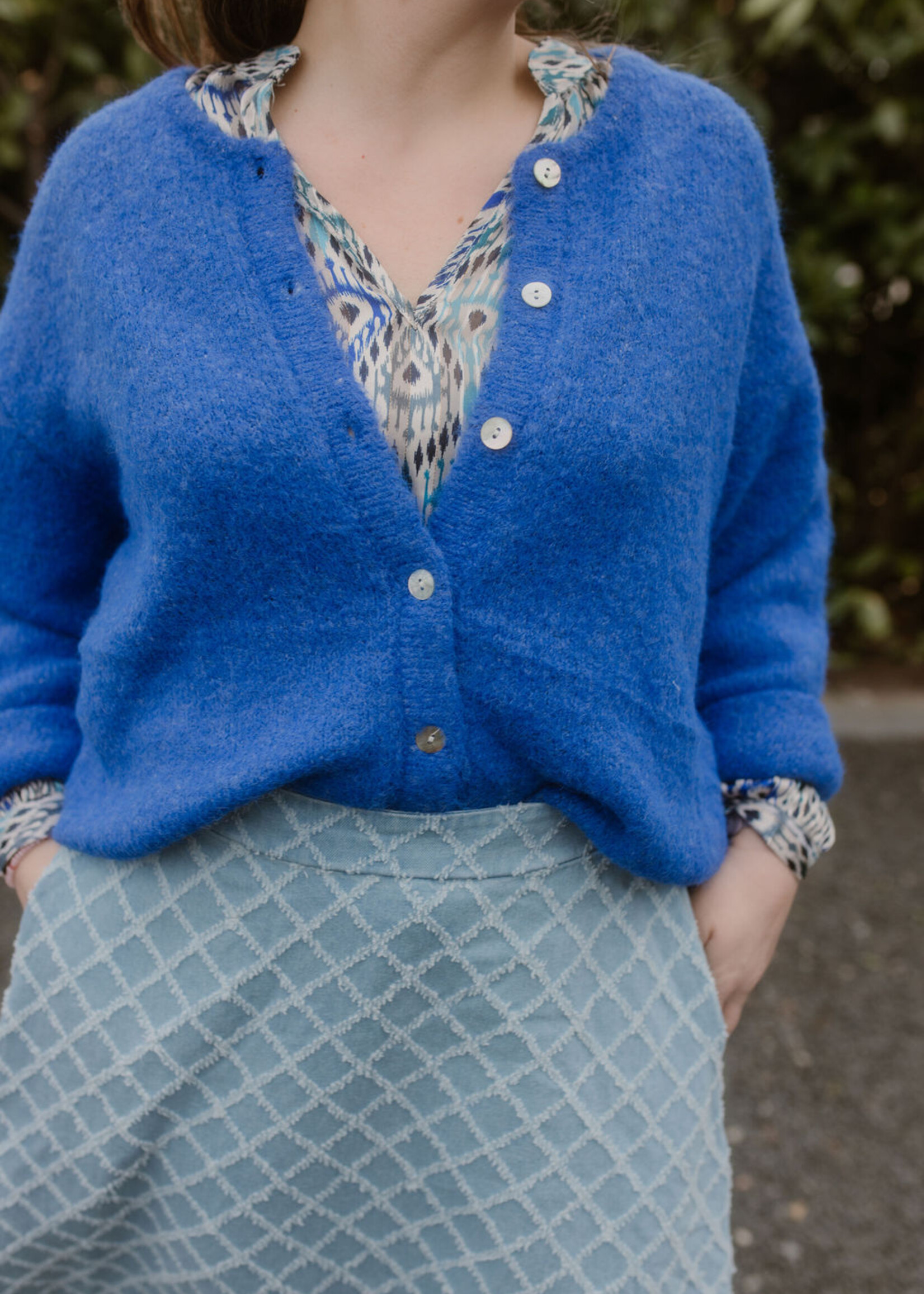 Blouse Naomi Blue Maat L en XL