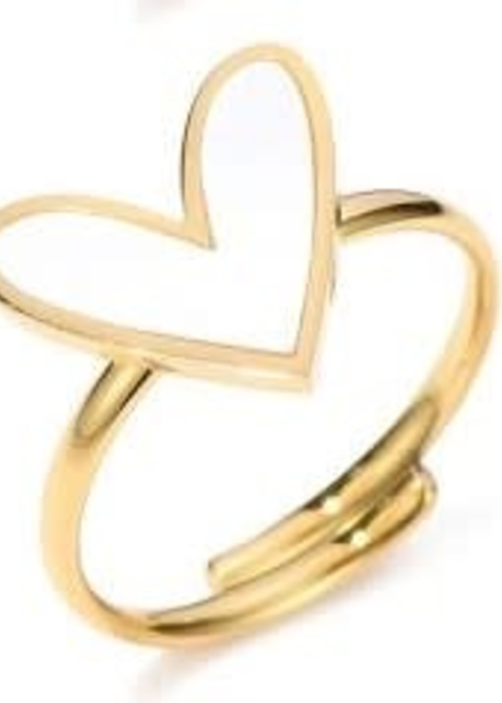 Sweet7 Ring Silvana goudkleurig 600127923 verstelbaar