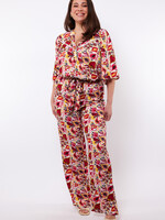 Exxcellent Anwen Pants Offwhite/Sweet Red Maat 48