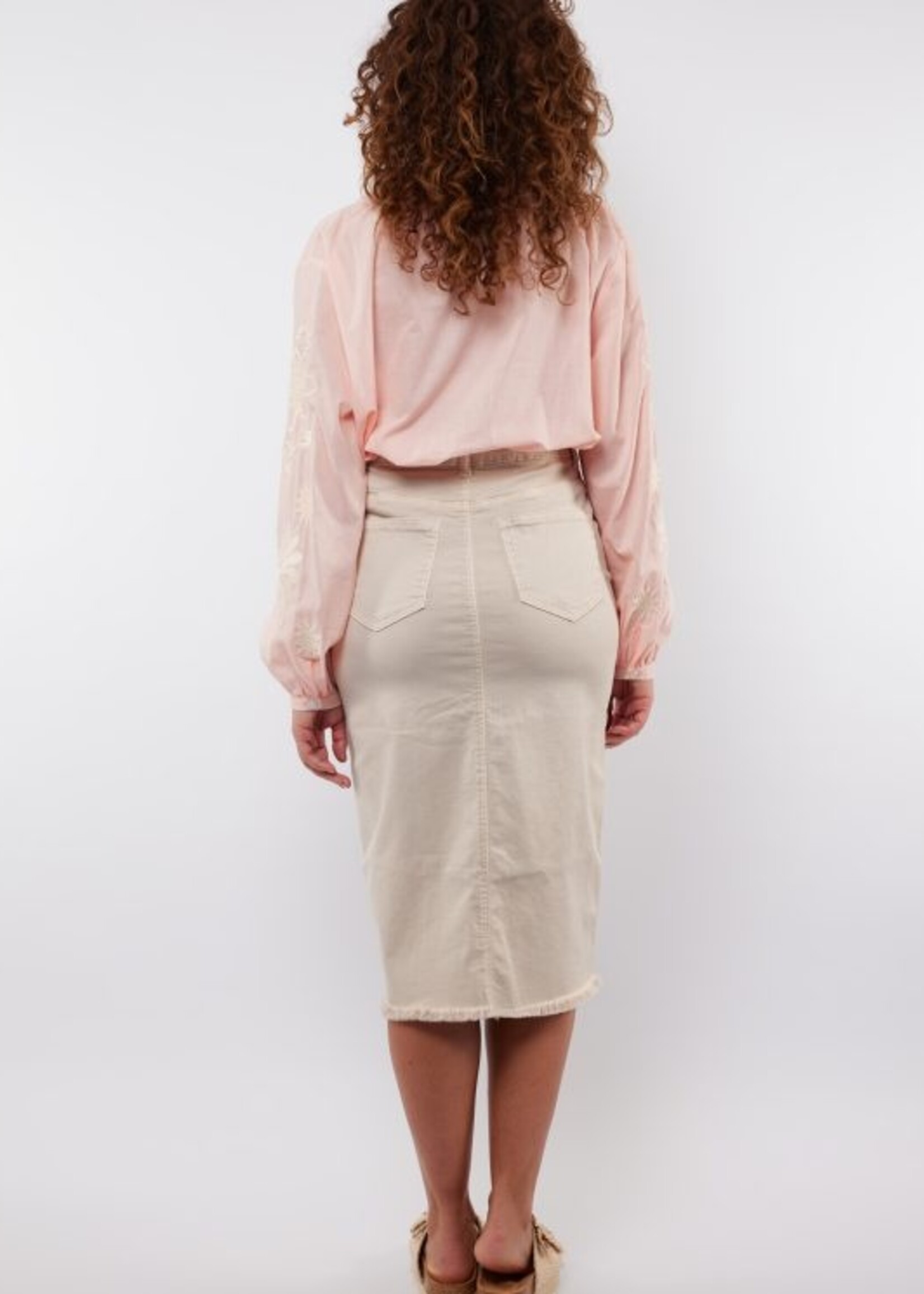 C&S The Label Avignon Skirt Sand Maat S