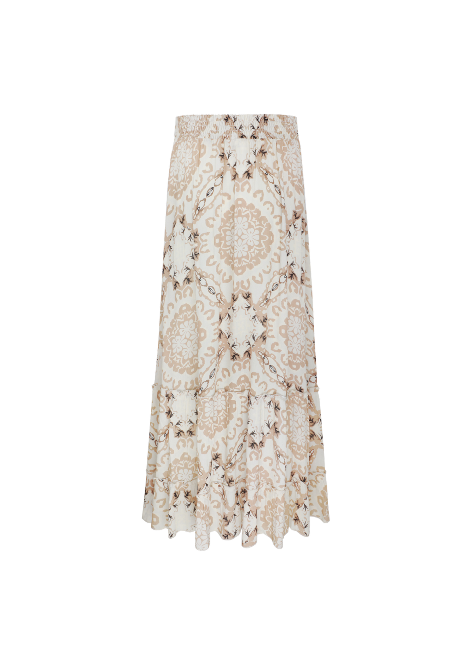 C&S The Label Becky Skirt Sand/Tiger Eye Maat XL/XXL
