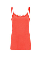 Upsa Upsa Hemdje met kant - Koraalrood