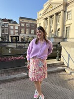 Maddie vestje gebreid Lavendel