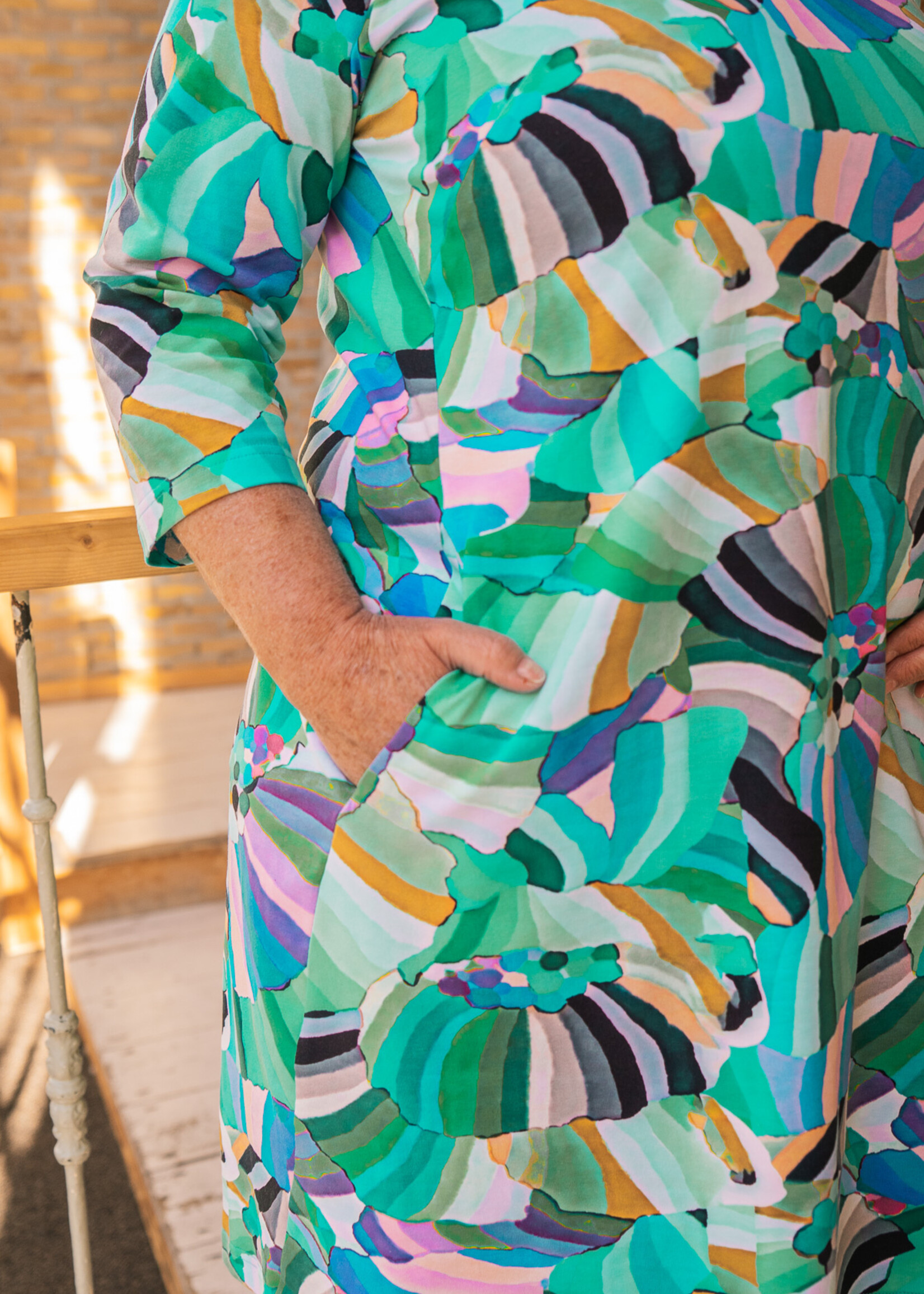 Ophilia Yara Cotton Aqua Party Maat 1