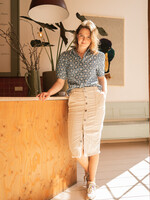 C&S The Label Avignon Skirt Sand Maat S