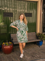 C&S The Label Barcelona Skirt Offwhite/Jade Green