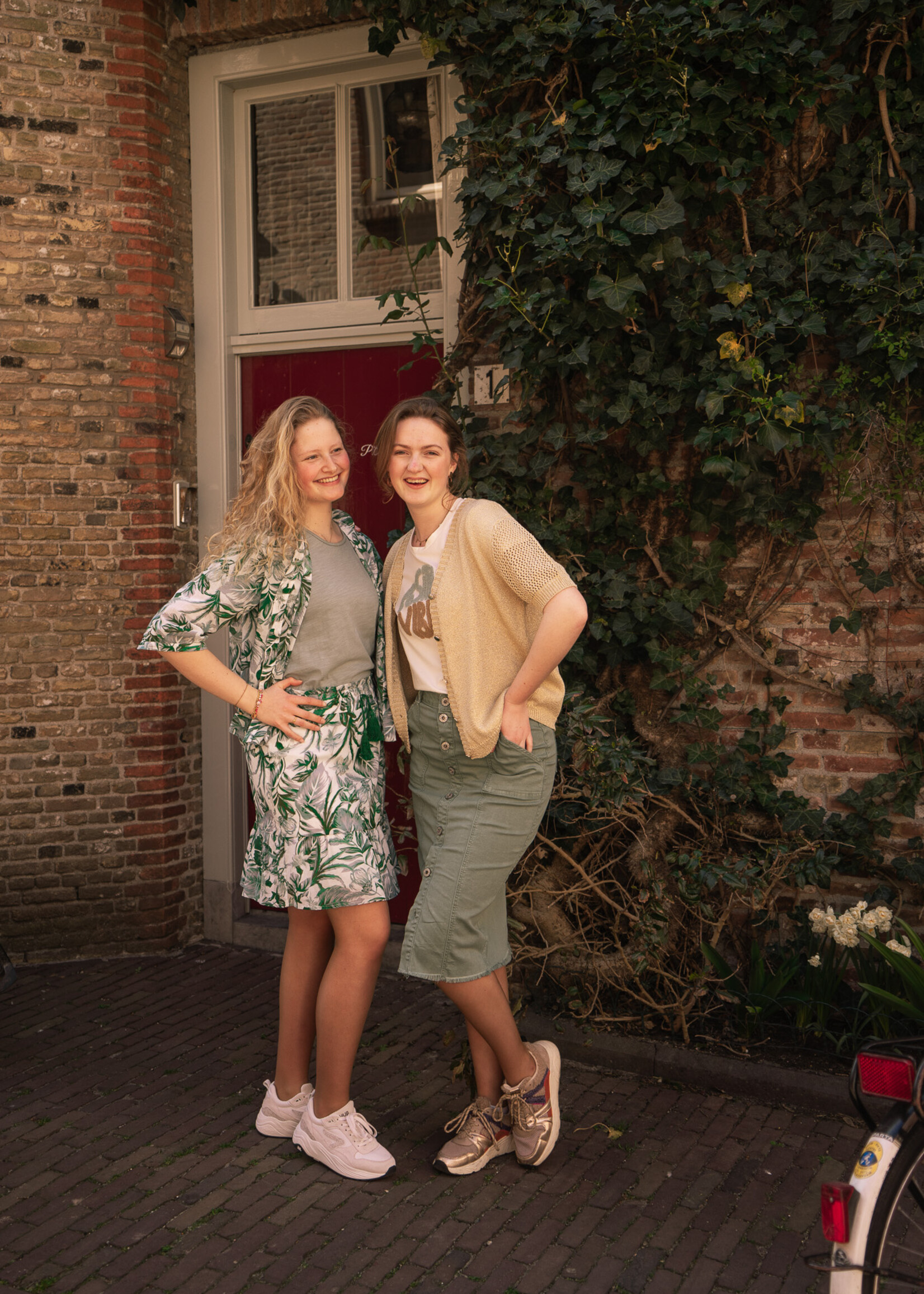 C&S The Label Avignon Skirt Jade Green Maat M