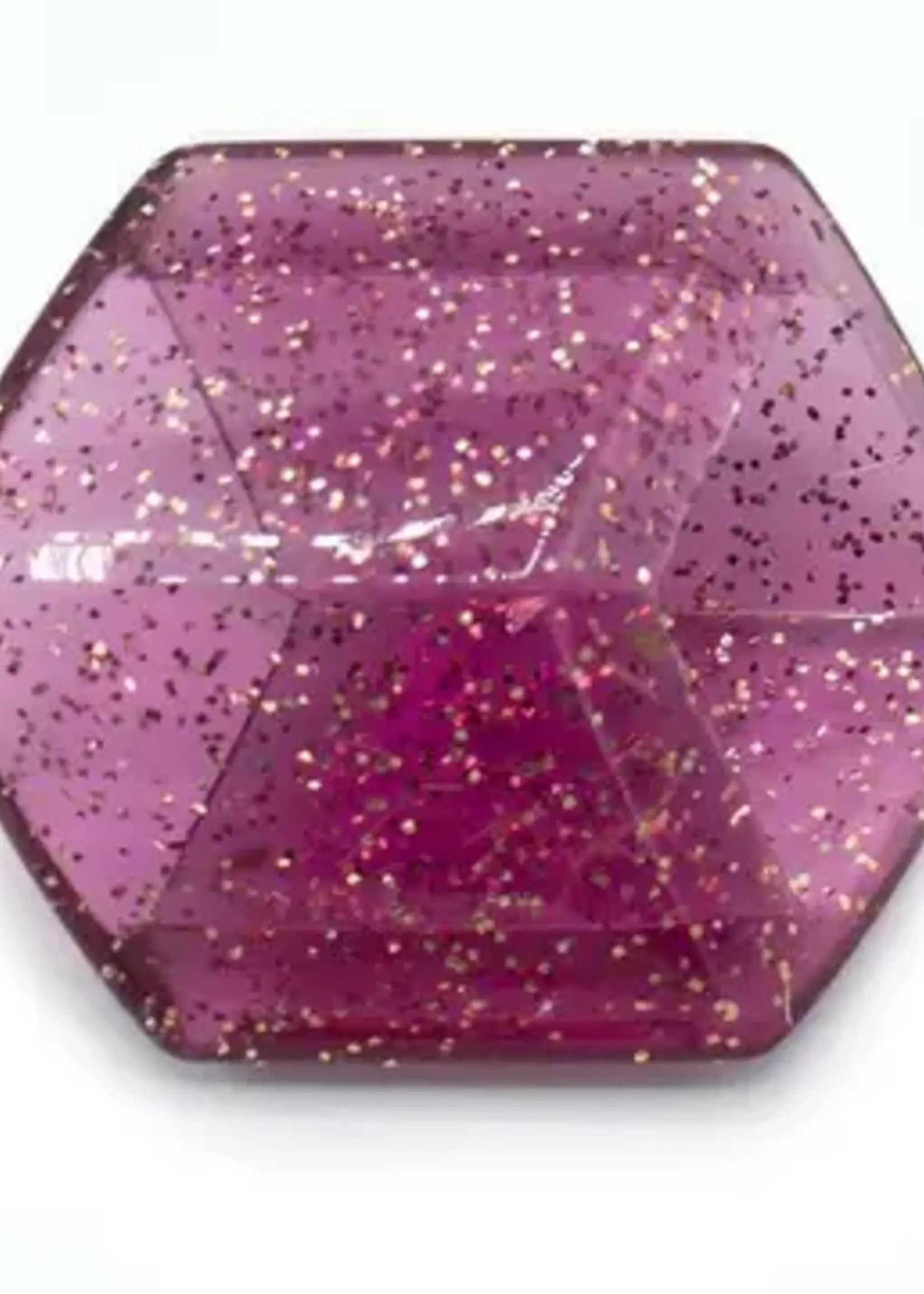 Cubes Cube Magenta Glitter