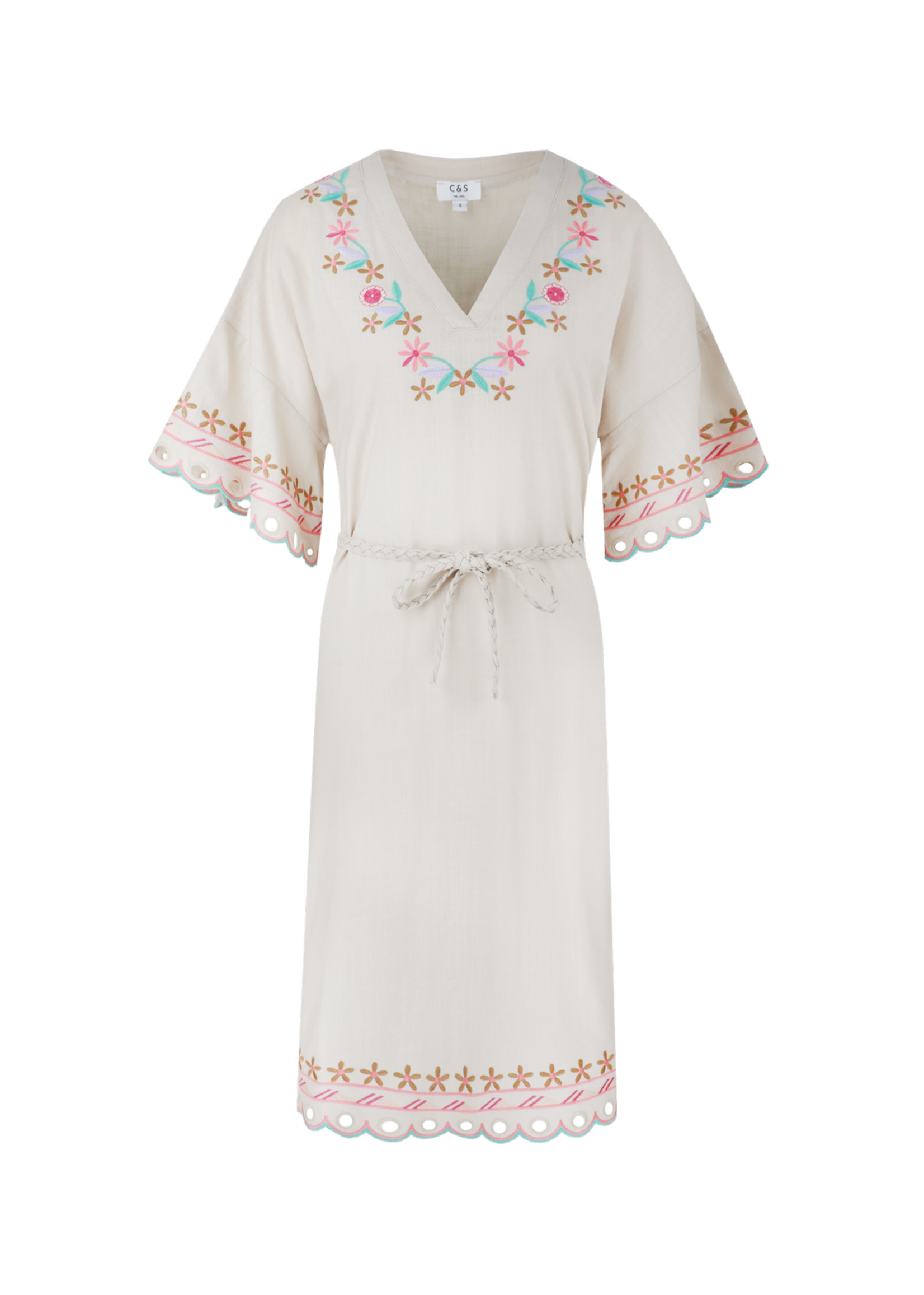 C&S The Label Almada Dress Sand Maat XL