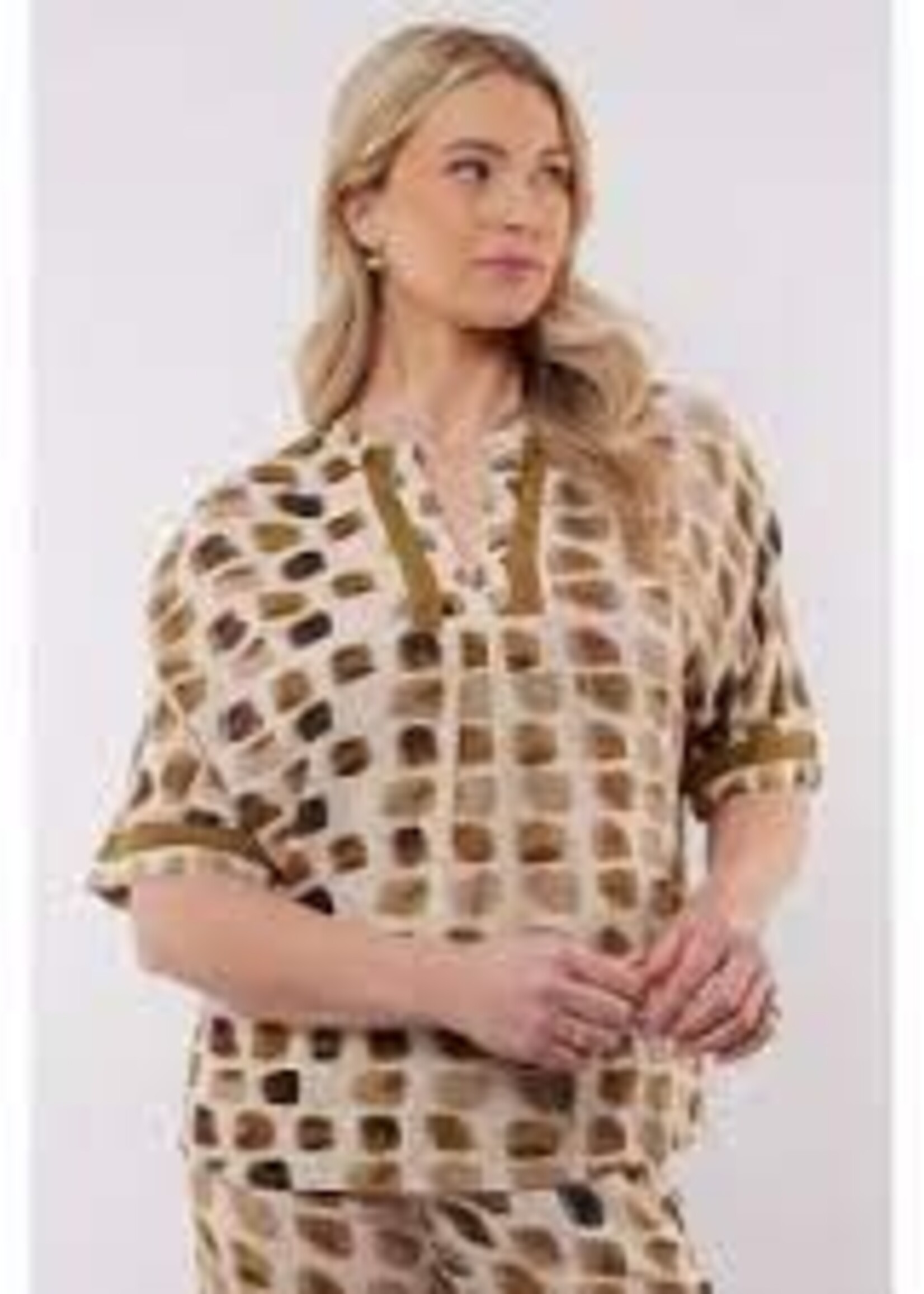 C&S The Label Ibiza Top Sand/Mustard Olive