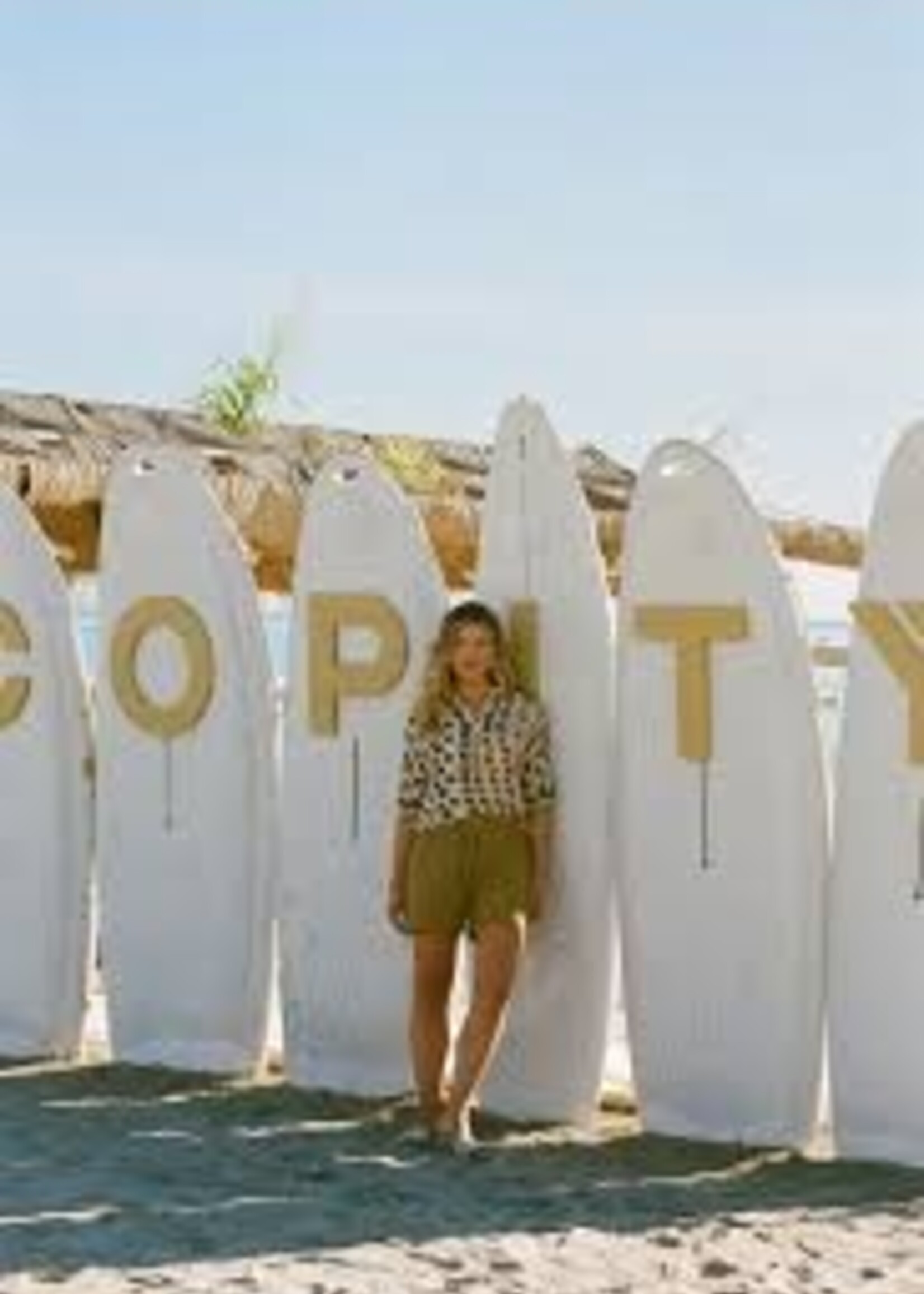 C&S The Label Ibiza Top Sand/Mustard Olive