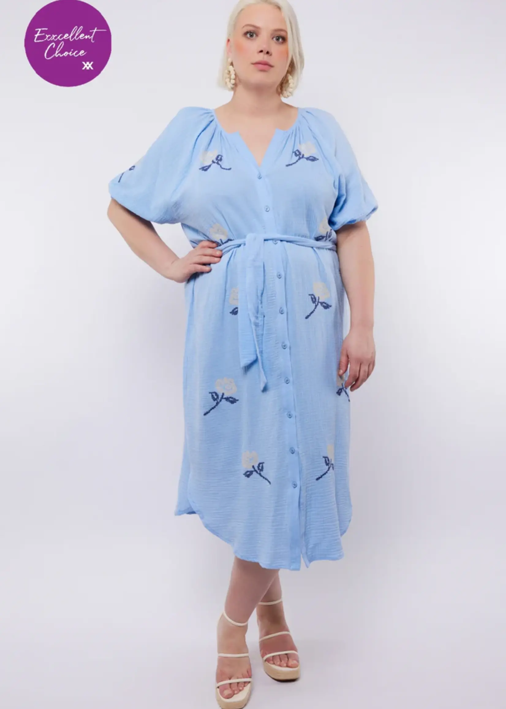 Exxcellent Xenia Dress Ice Blue