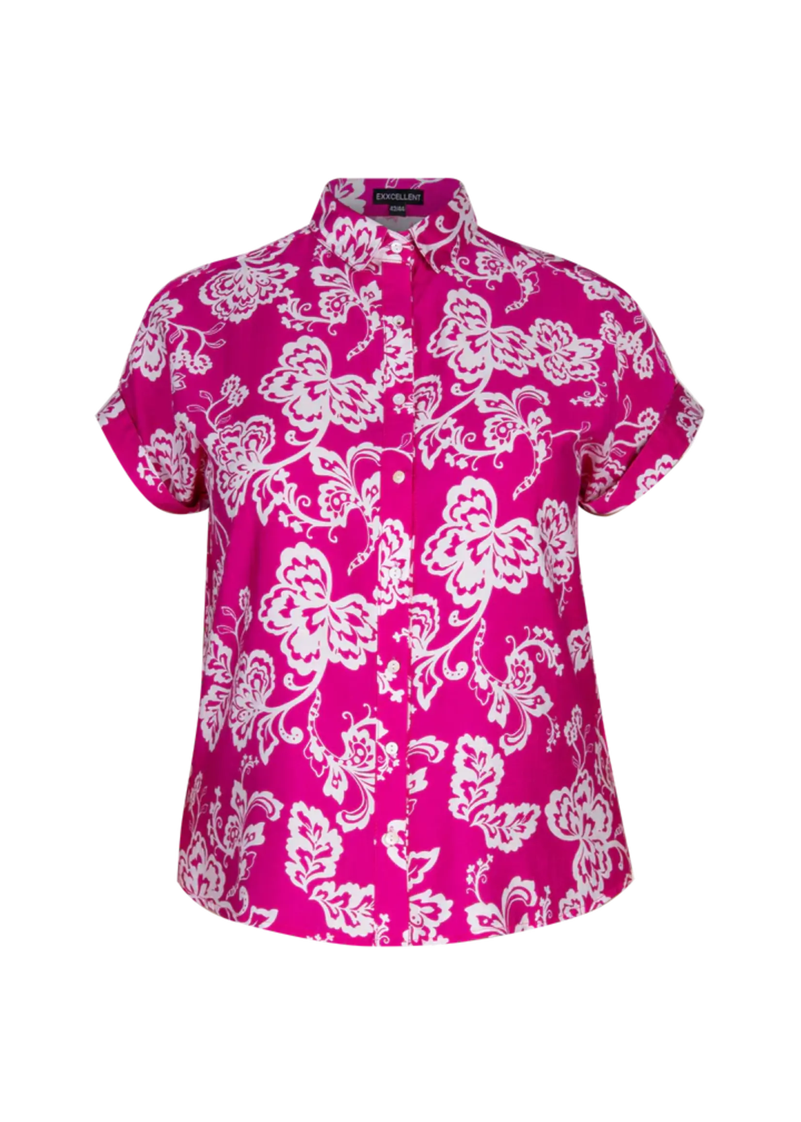 Exxcellent Ulani Blouse Super Pink/Offwhite