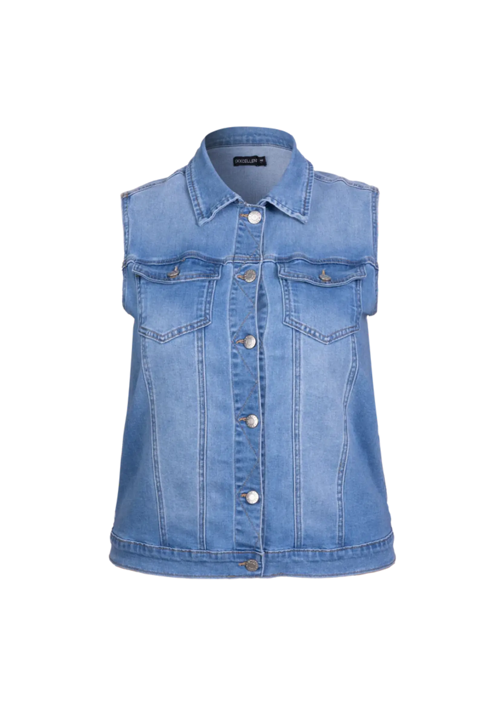 Exxcellent Hina Gilet Denim Light Blue