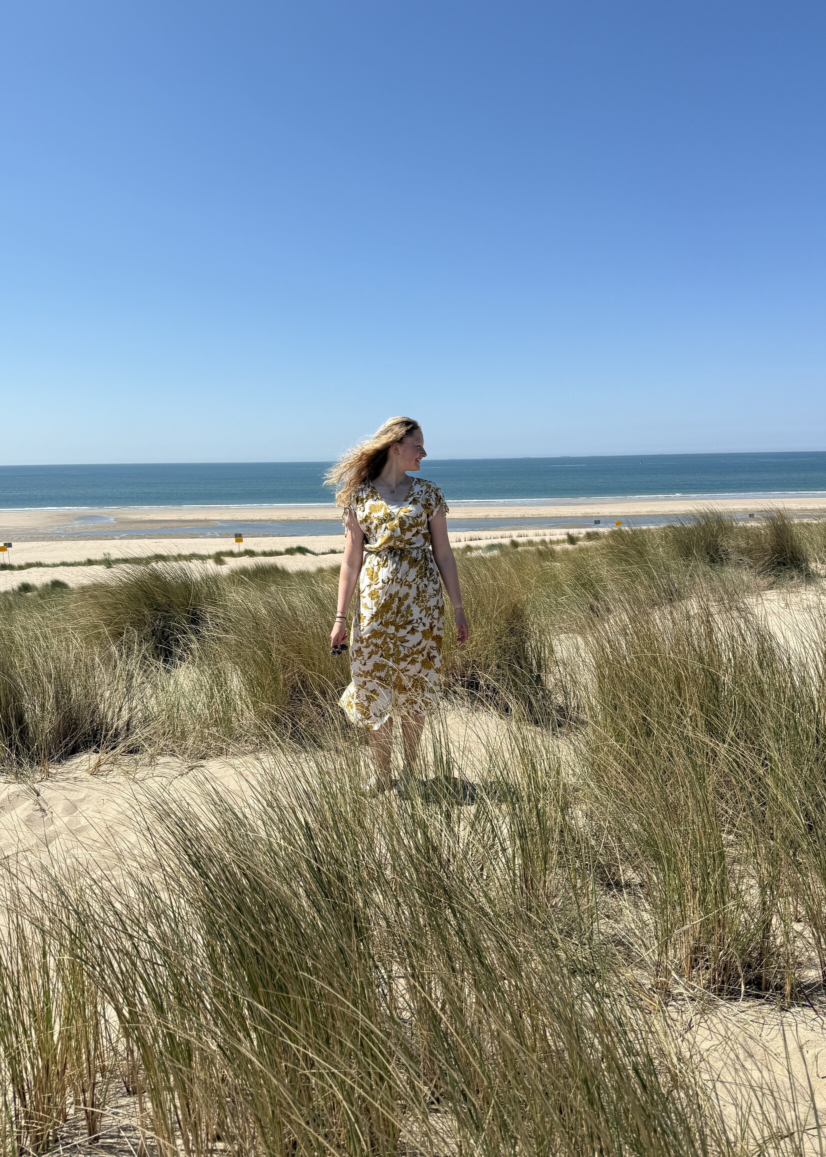 C&S The Label Marsala Dress Sand/Mustard Olive