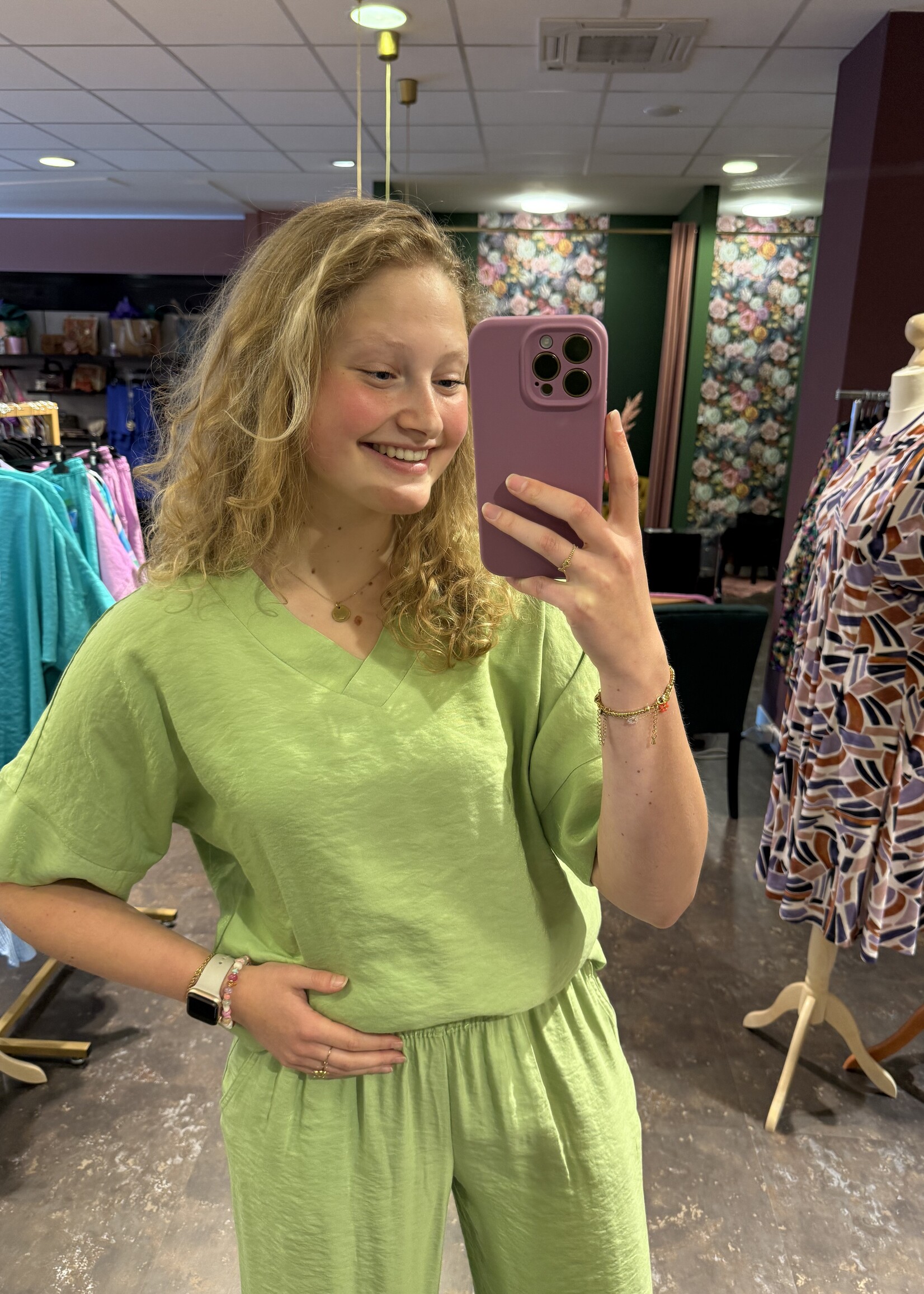 Ophilia Zelda Parelmoer Green
