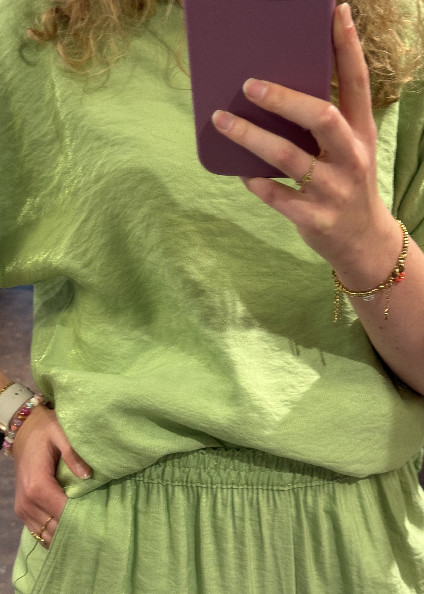 Ophilia Koko Parelmoer Green