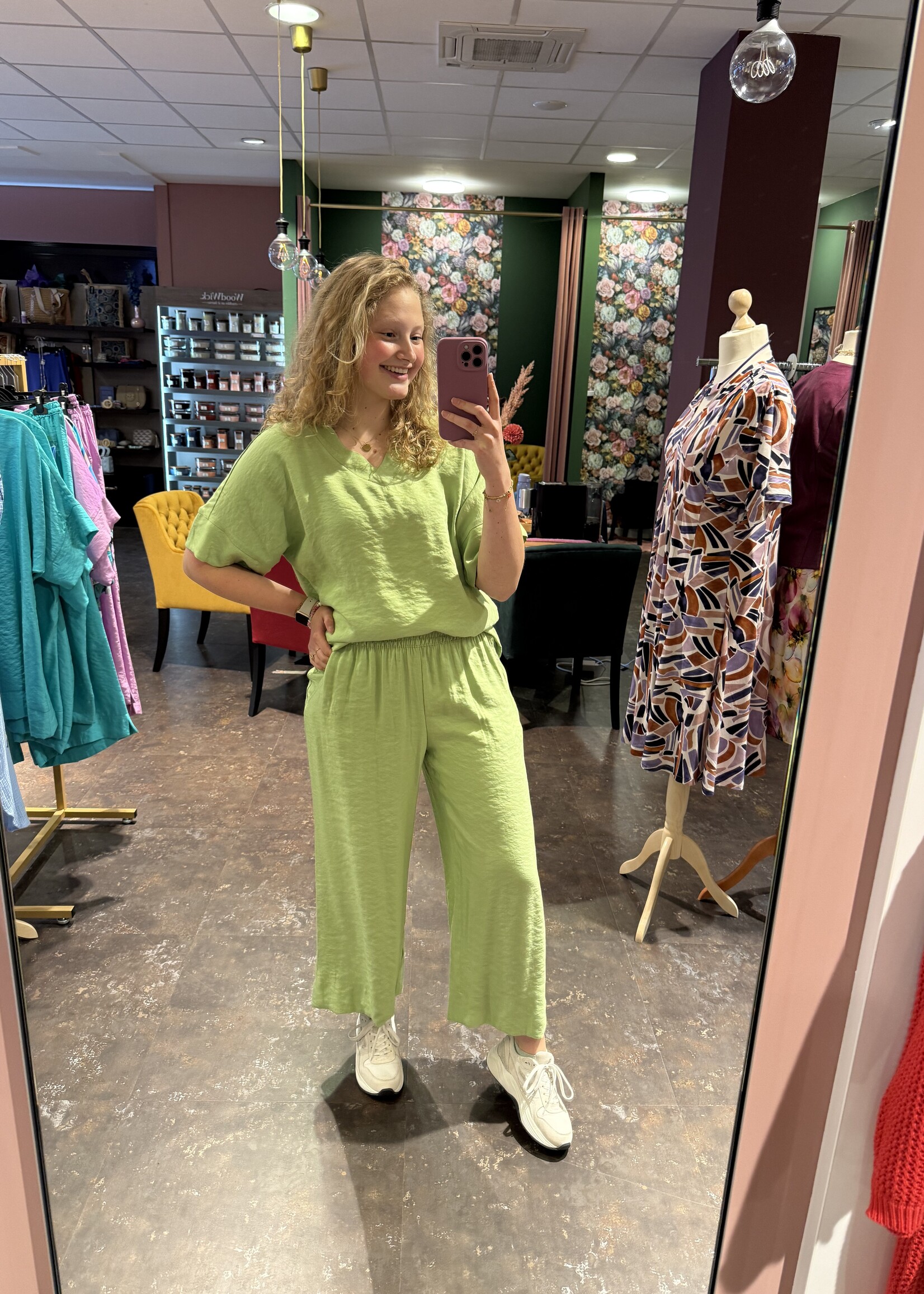 Ophilia Koko Parelmoer Green
