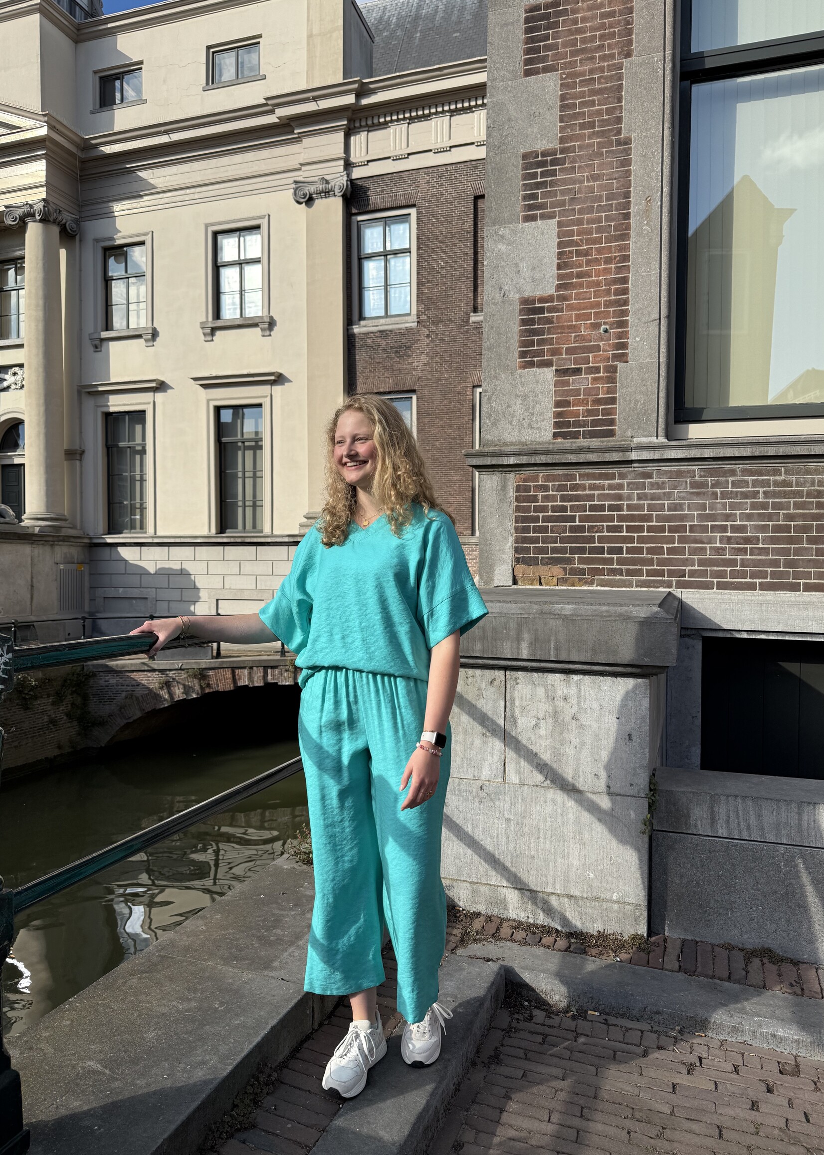 Ophilia Zelda Parelmoer Turquoise
