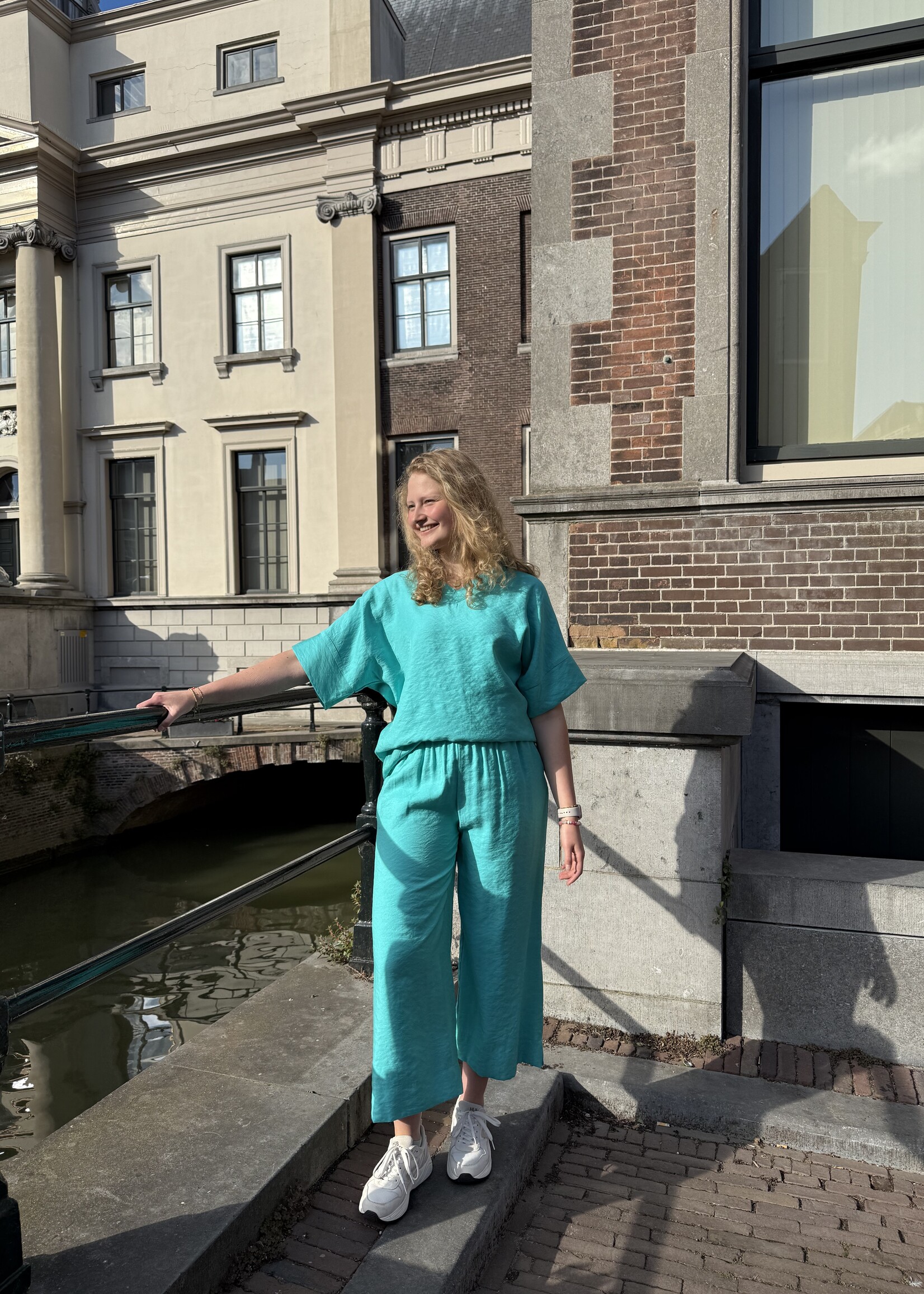Ophilia Zelda Parelmoer Turquoise