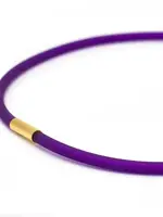 Cubes Rubber ketting, 1 lijn, Paars Medium