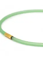 Cubes Rubber ketting, 1 lijn, Groen Medium