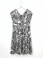Ophilia Pien Cotton Black Leaves
