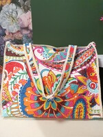 Stoffen tas multicolor print