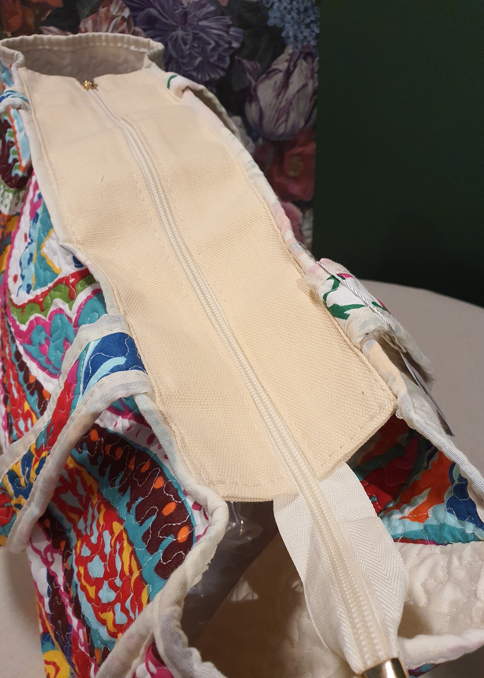 Stoffen tas multicolor print