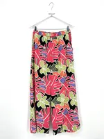 Ophilia Koko Linen Monstera Coral