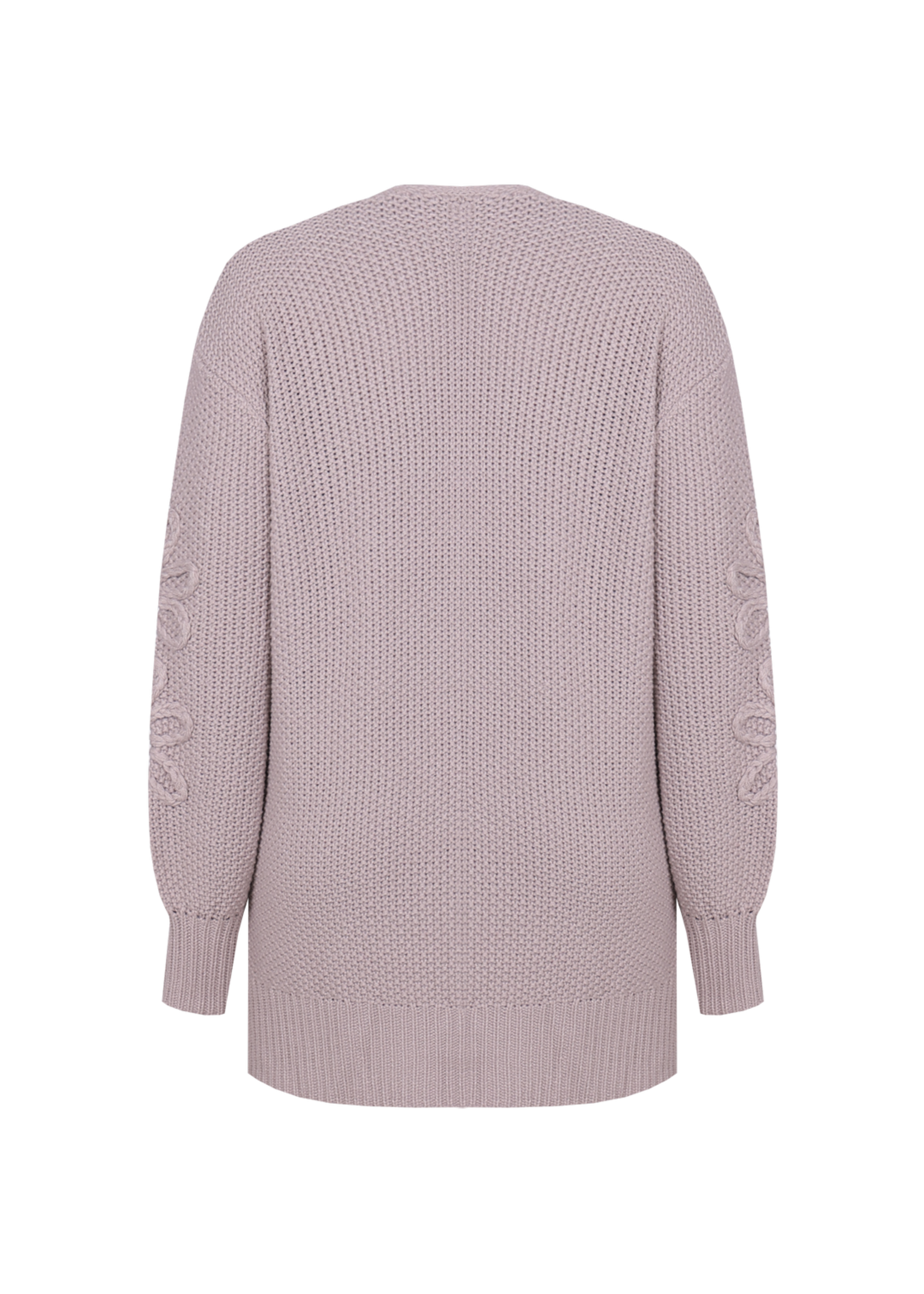 Exxcellent Frances Knit Cardigan Moon Rock