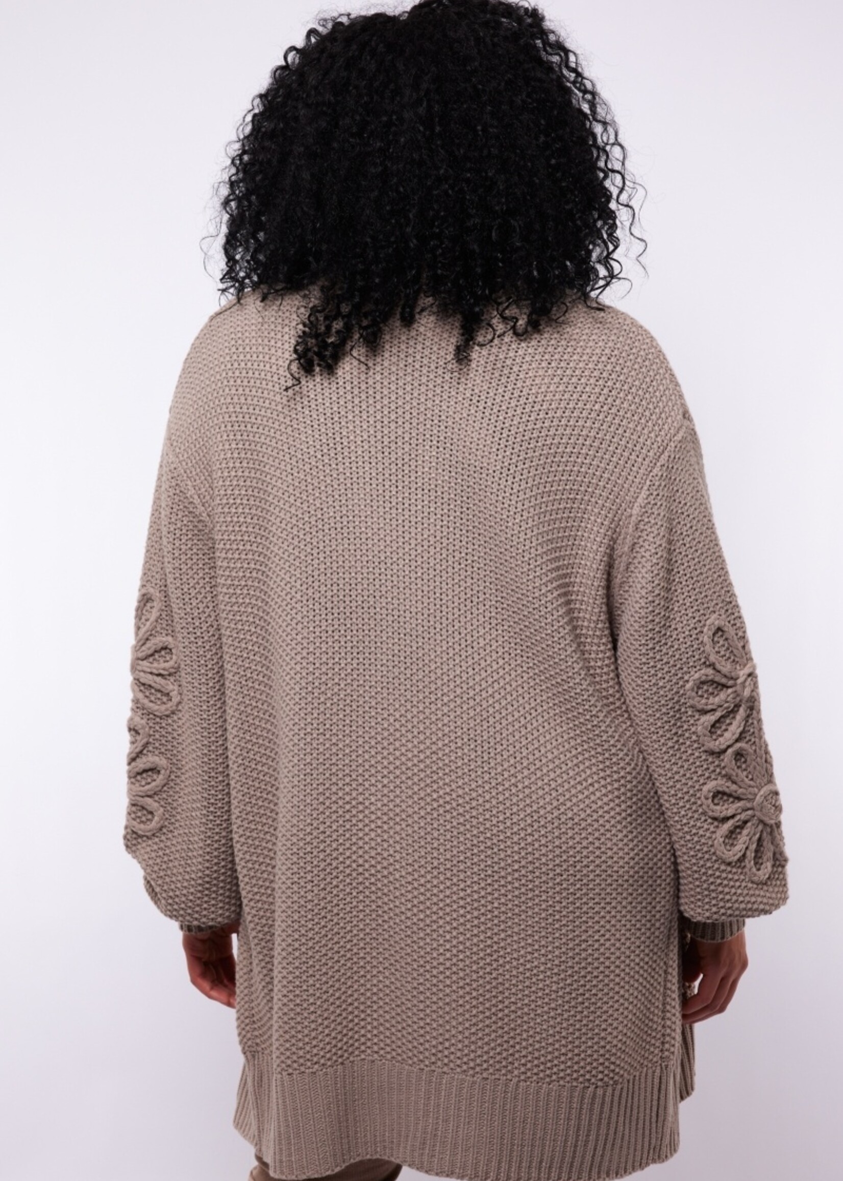 Exxcellent Frances Knit Cardigan Moon Rock