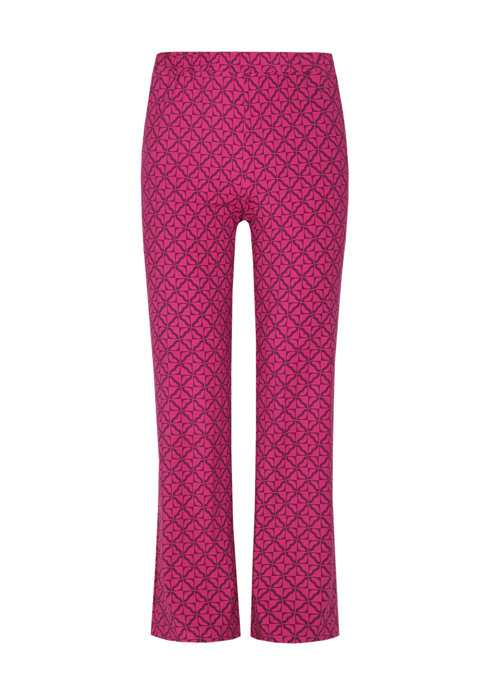 Exxcellent Trisha Pants Raspberry / Mauve Wine
