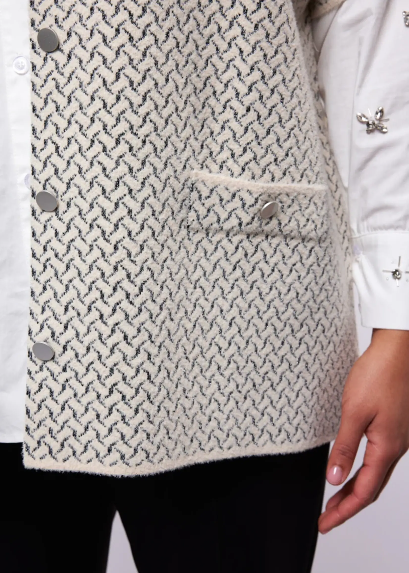 Exxcellent Eloise Knit Cardigan Sand