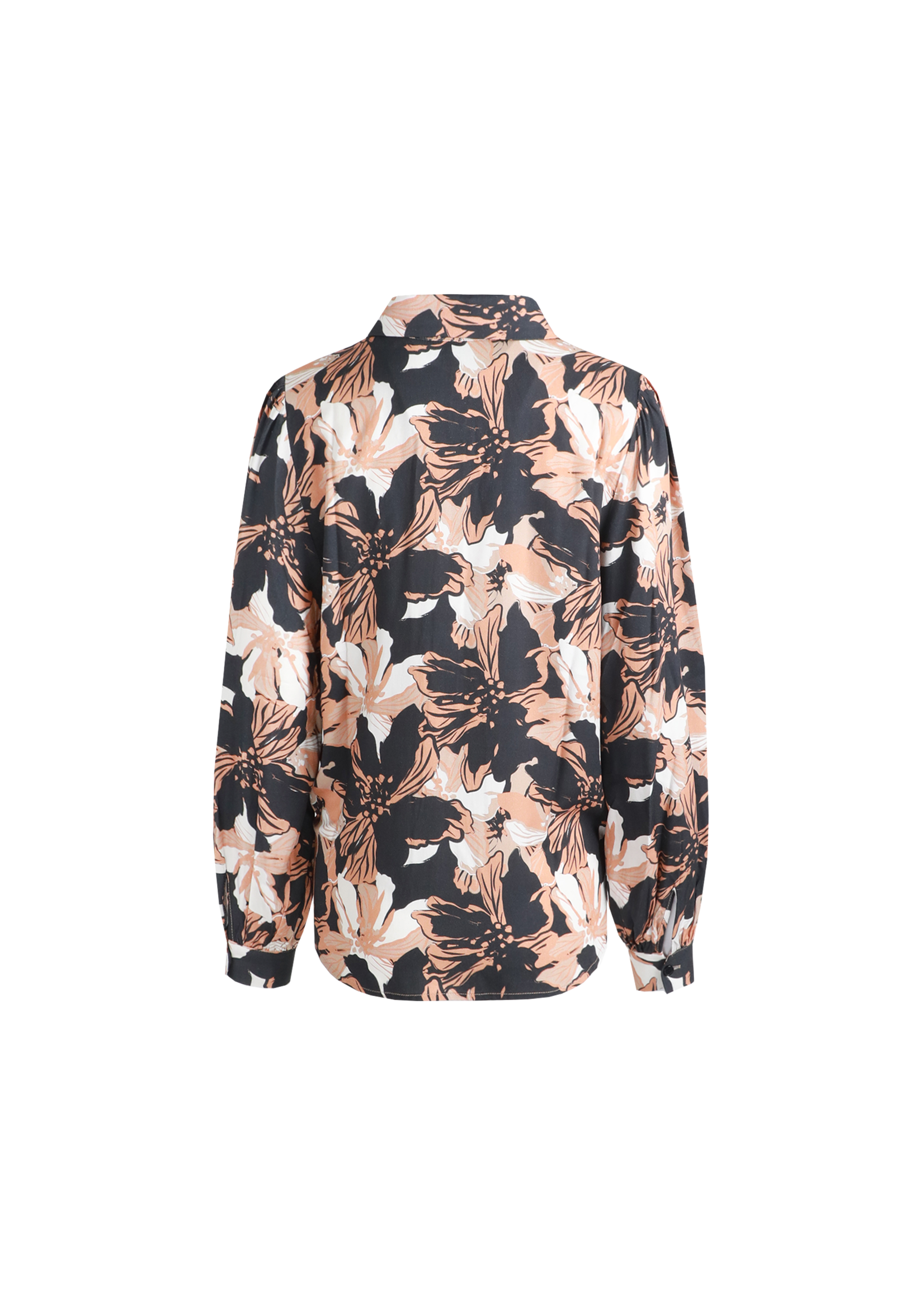 C&S The Label Laurelle blouse Black/Cognac