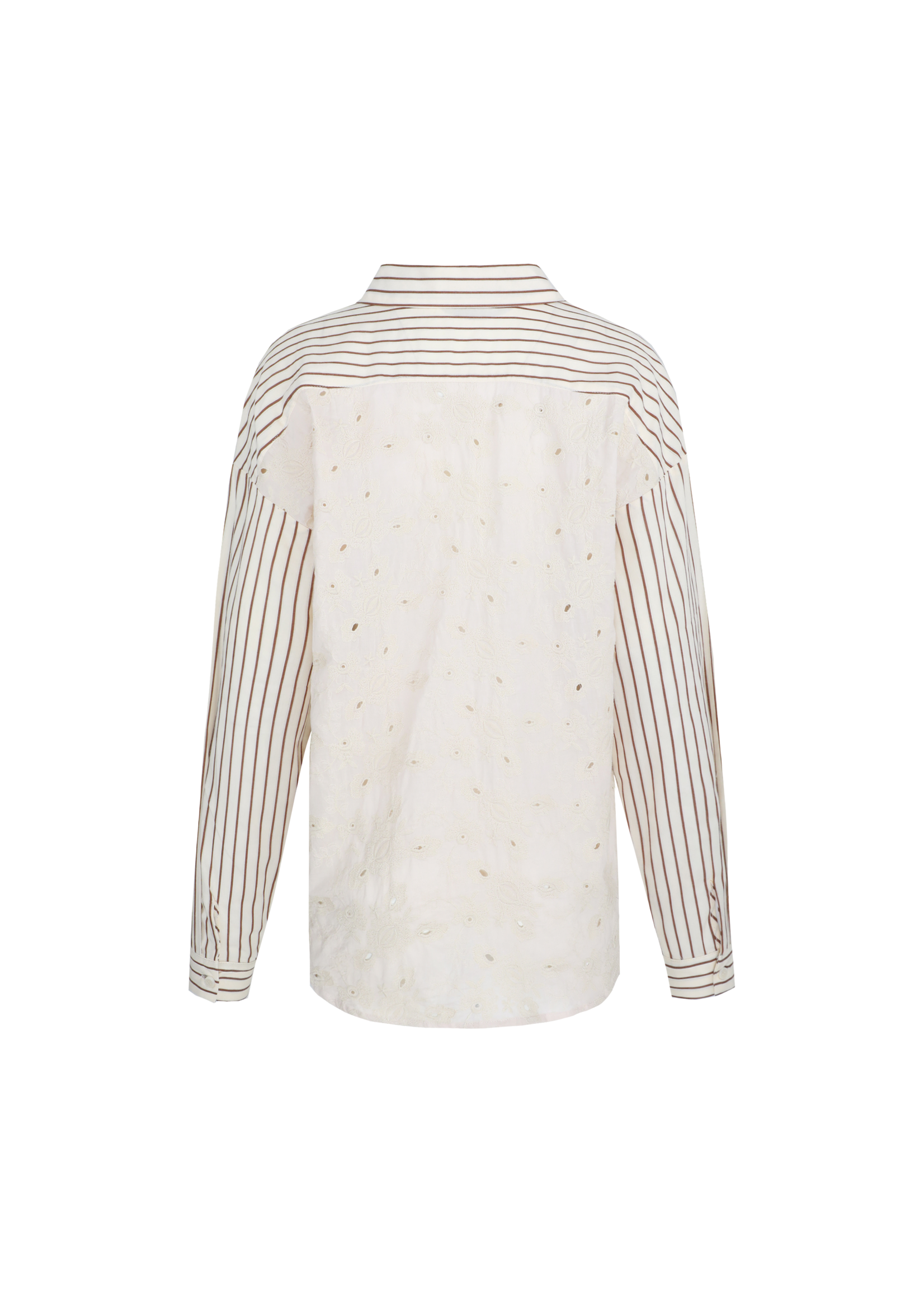 C&S The Label Lot Blouse Offwhite/Light Camel Maat XS