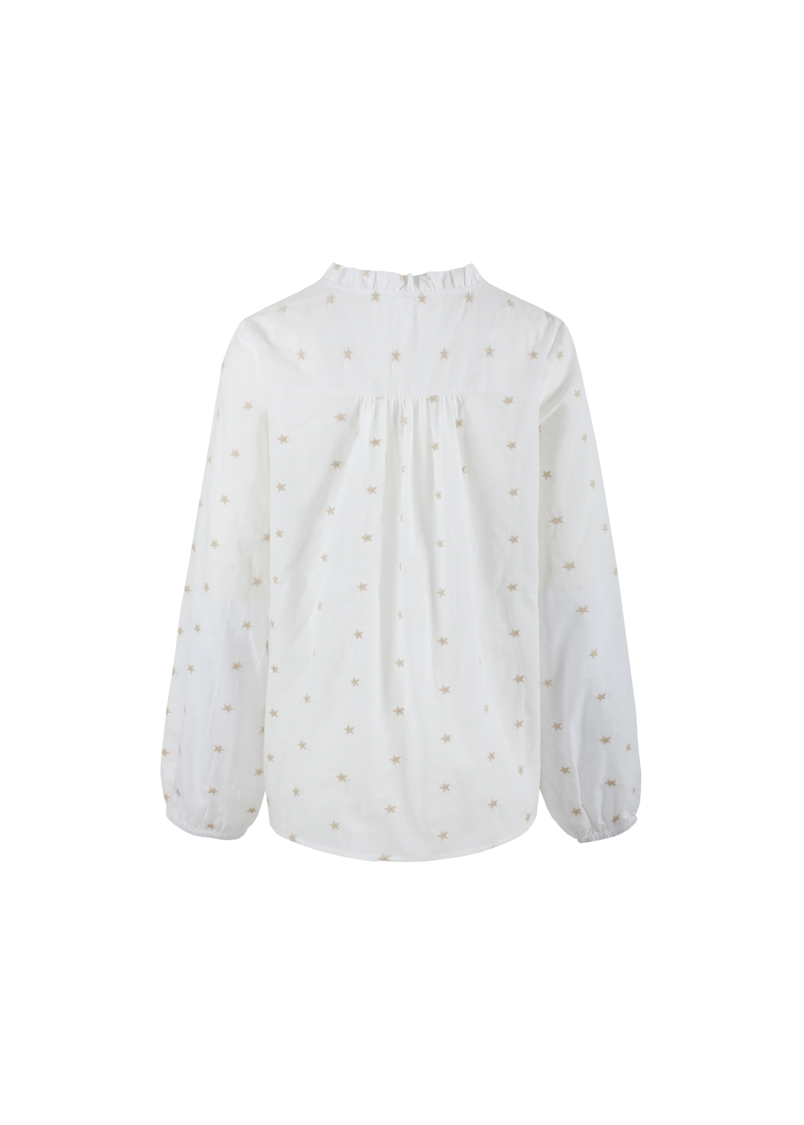 C&S The Label Lizzy Blouse Offwhite/Sand Maat XS/S
